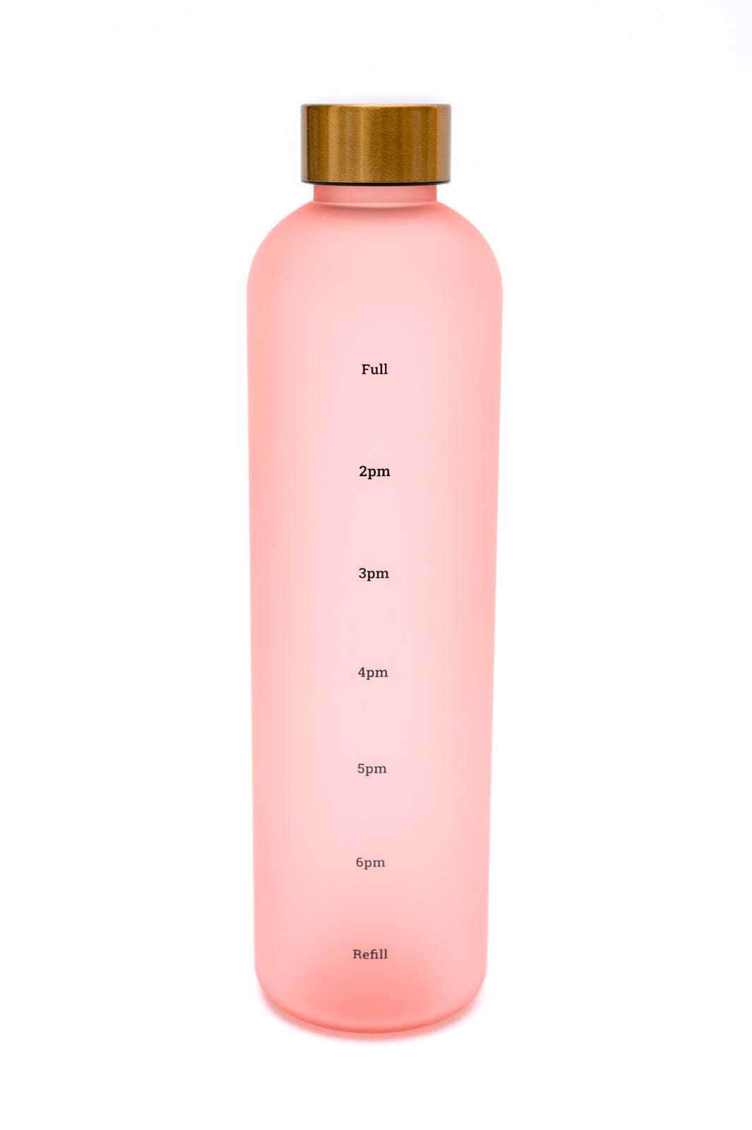 Sippin' Pretty 32 oz Translucent Water Bottle in Pink & Gold-Womens-Stay Foxy Boutique, Florissant, Missouri