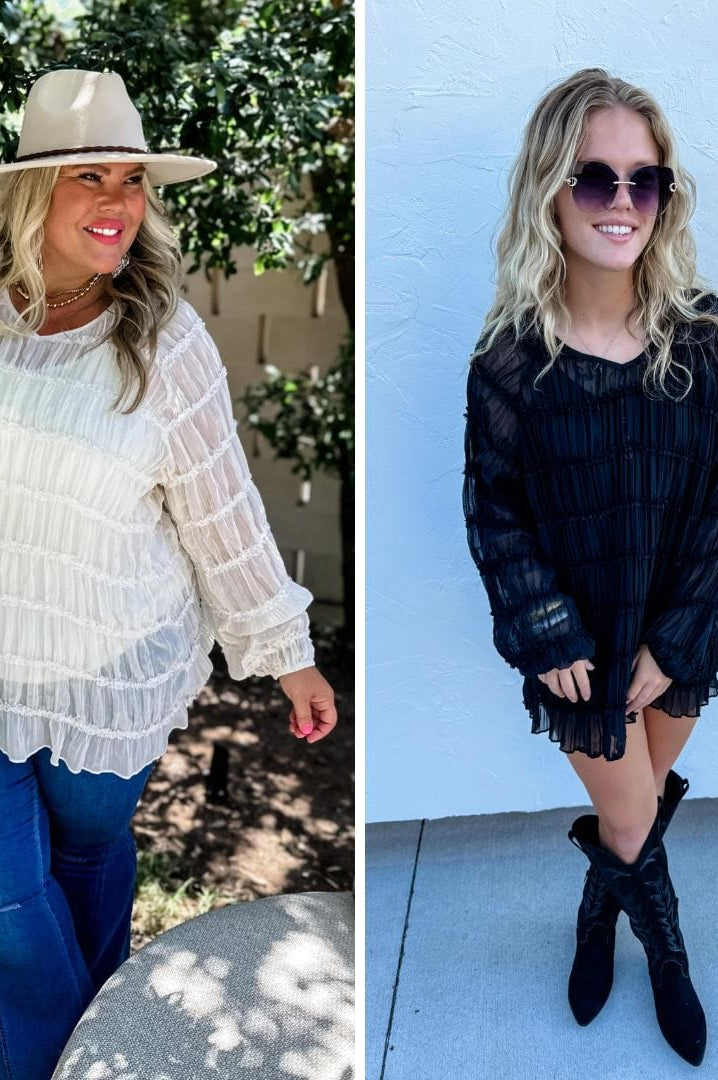 PREORDER: Amelia Top in Two Colors-Womens-Stay Foxy Boutique, Florissant, Missouri