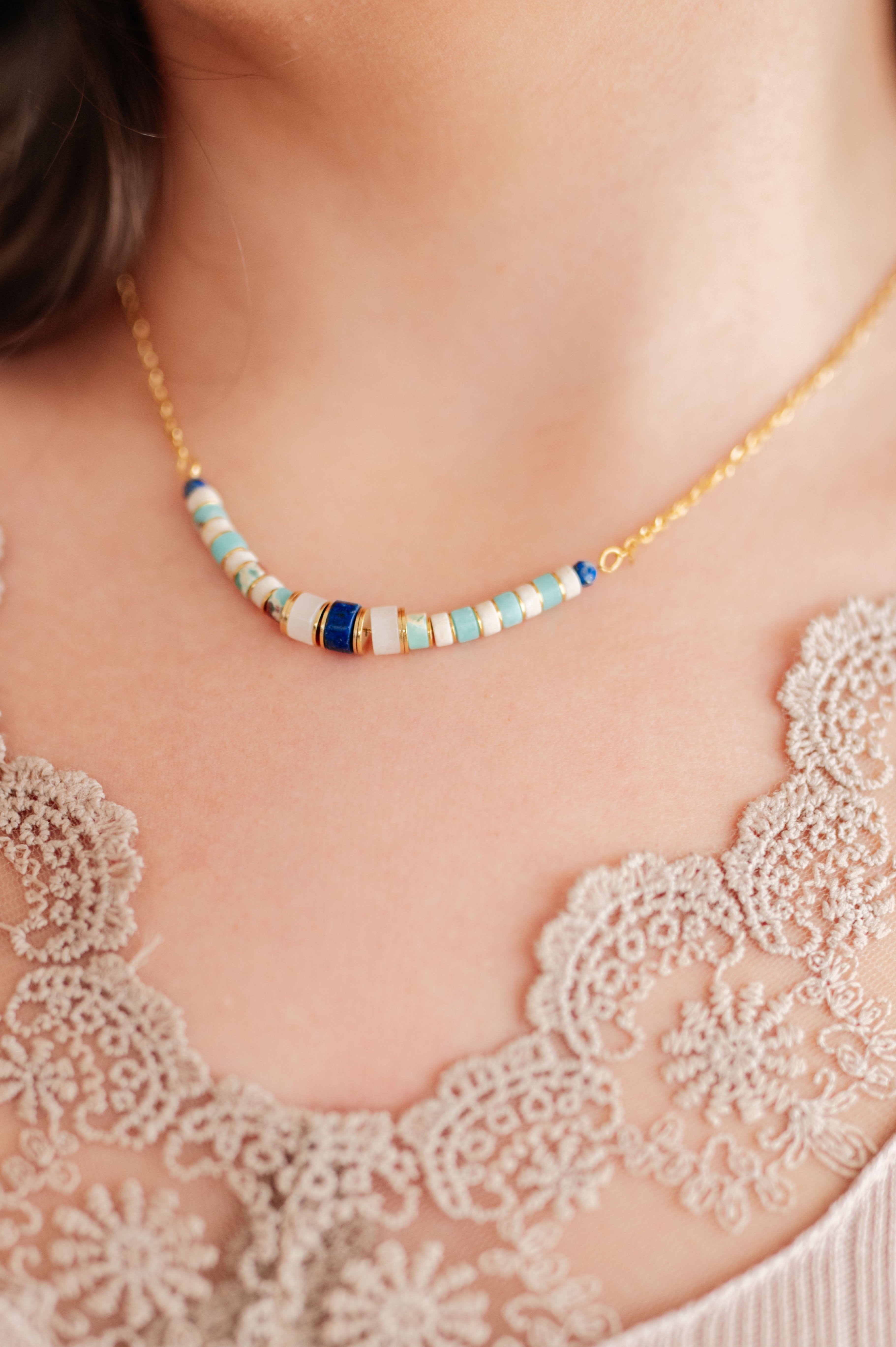 Sweet Stacks Beaded Necklace-Accessories-Stay Foxy Boutique, Florissant, Missouri