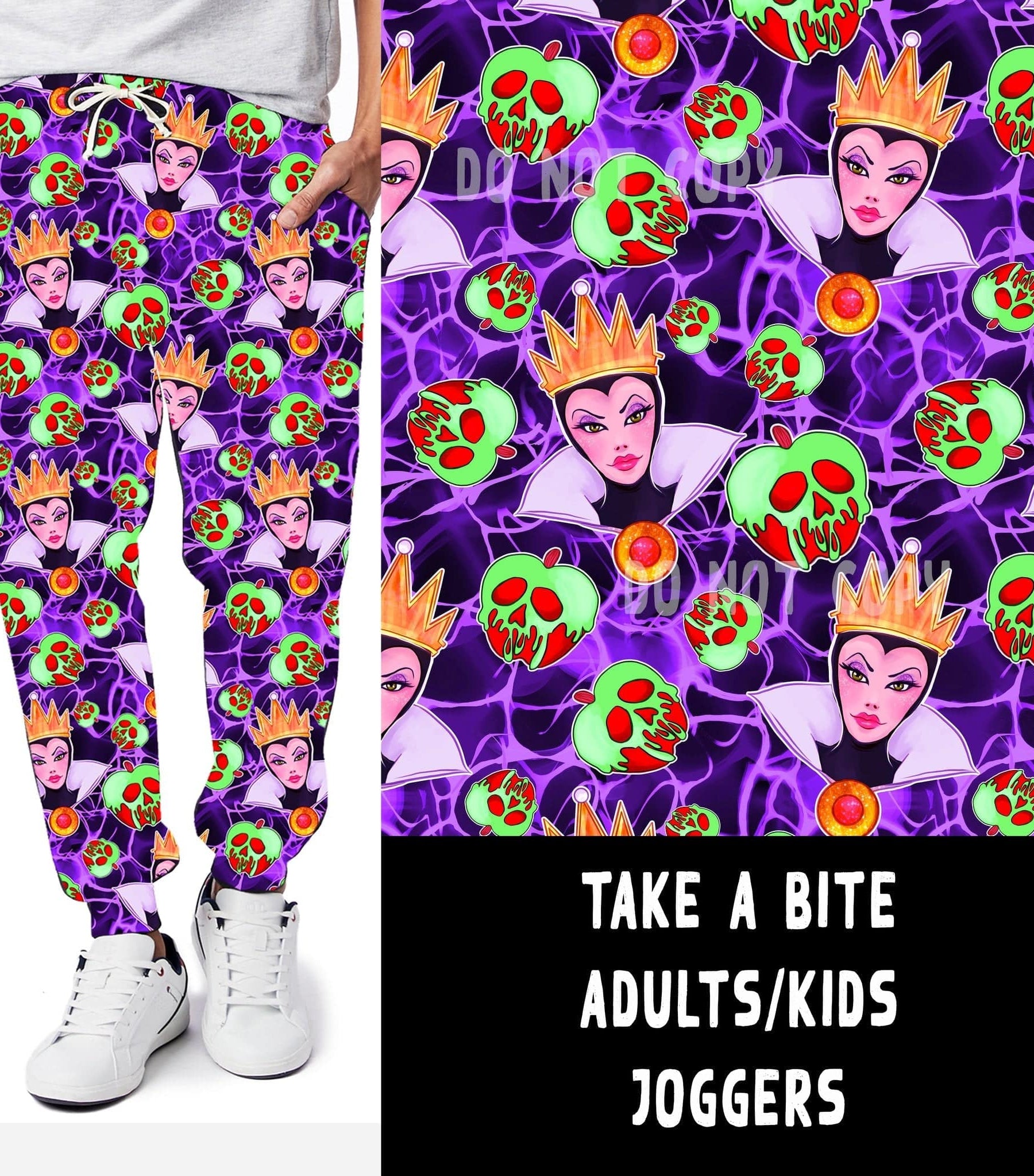 VILLAIN VIP RUN-TAKE A BITE LEGGINGS/CAPRI/JOGGERS-Stay Foxy Boutique, Florissant, Missouri