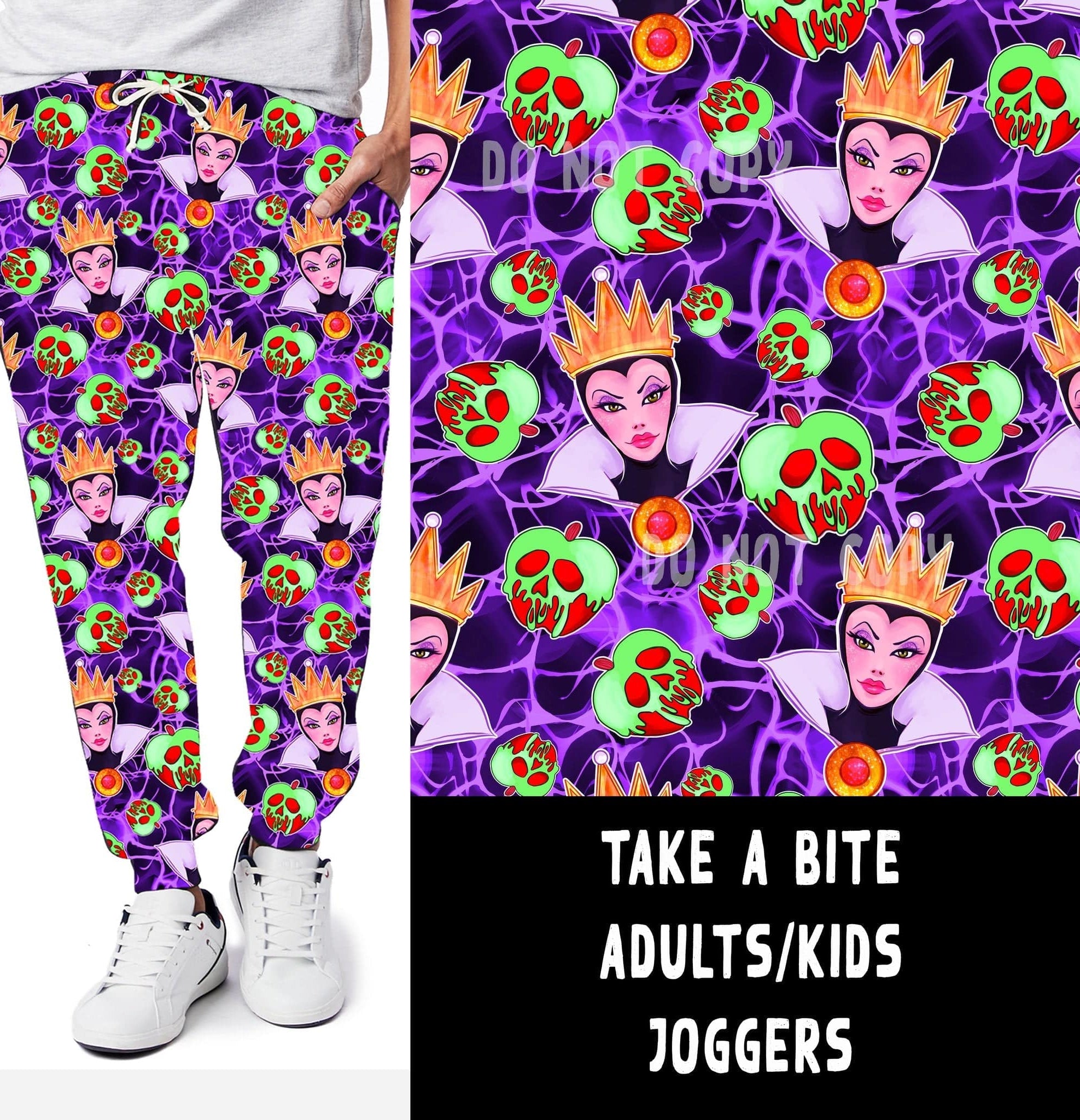 VILLAIN VIP RUN-TAKE A BITE LEGGINGS/CAPRI/JOGGERS-Stay Foxy Boutique, Florissant, Missouri