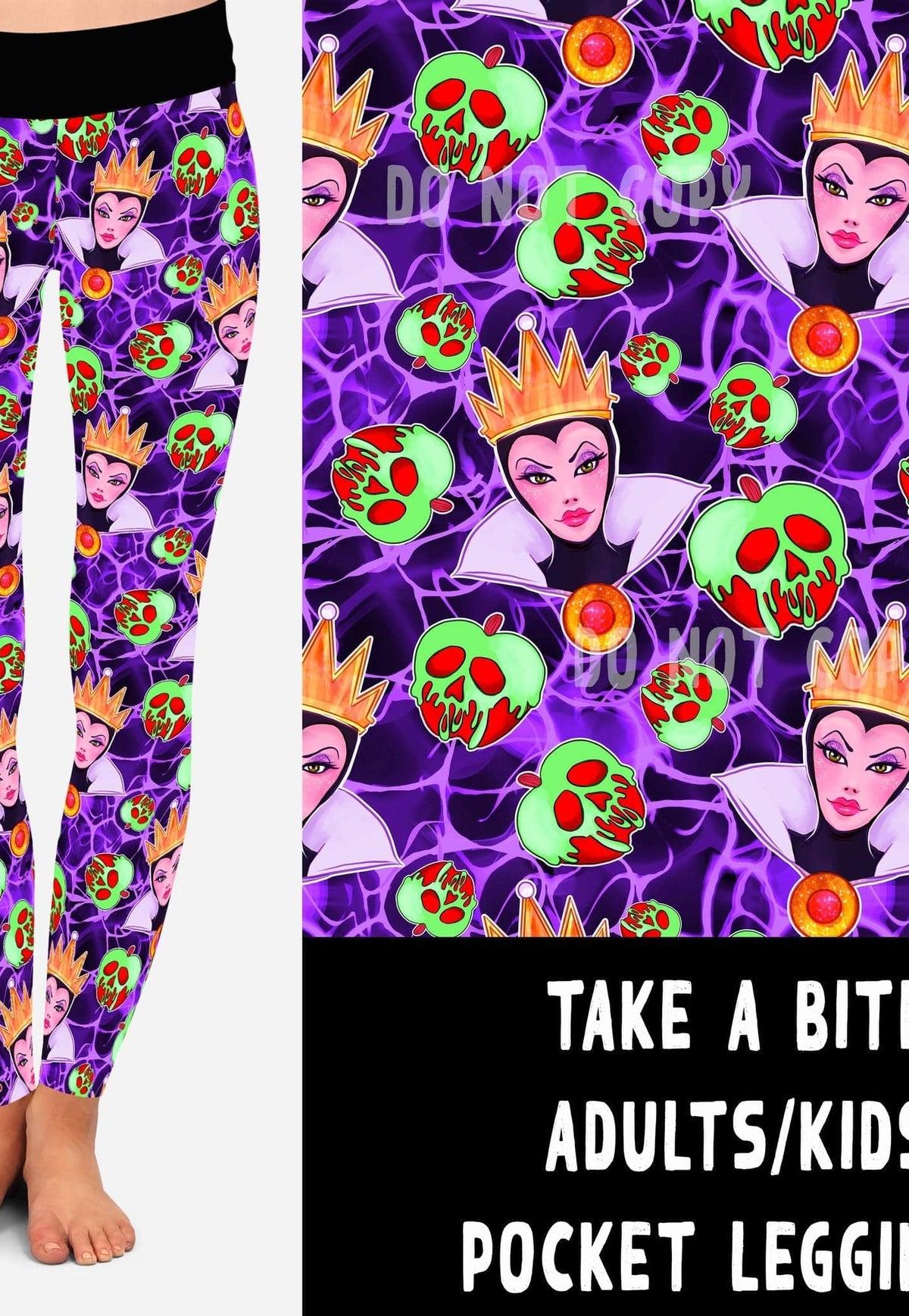 VILLAIN VIP RUN-TAKE A BITE LEGGINGS/CAPRI/JOGGERS-Stay Foxy Boutique, Florissant, Missouri