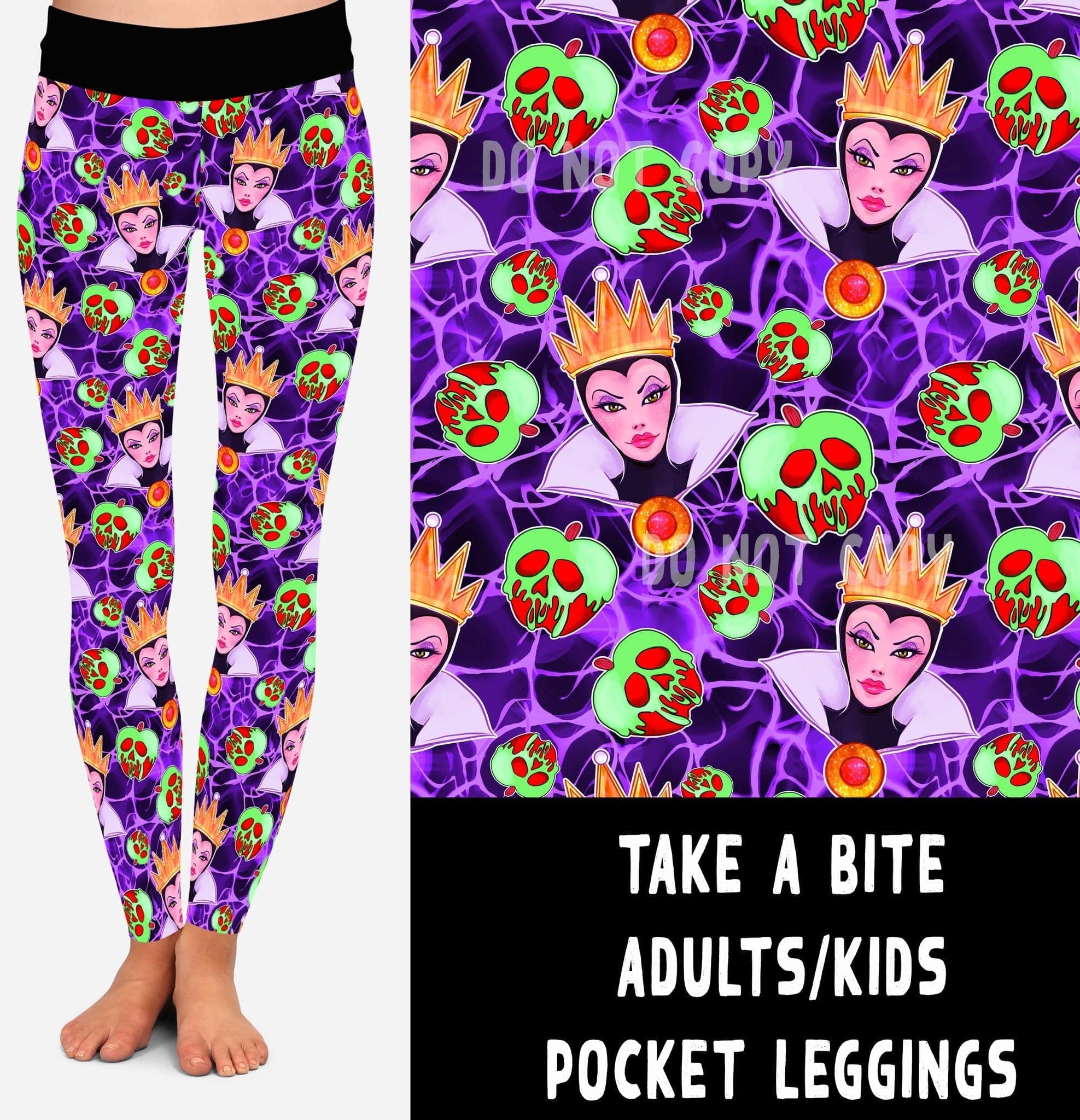 VILLAIN VIP RUN-TAKE A BITE LEGGINGS/CAPRI/JOGGERS-Stay Foxy Boutique, Florissant, Missouri