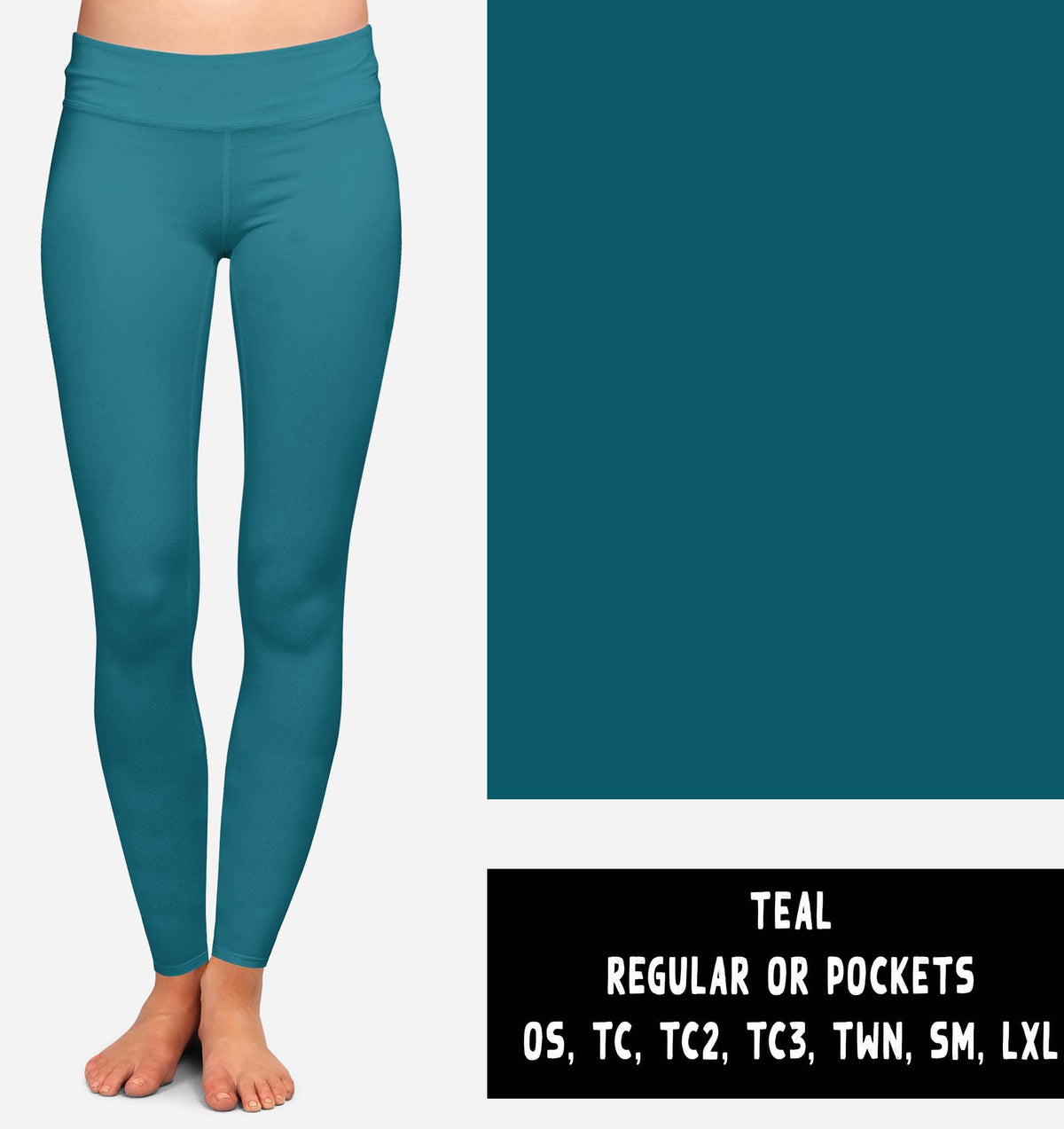SOLIDS RUN-TEAL LEGGINGS/JOGGERS-Stay Foxy Boutique, Florissant, Missouri