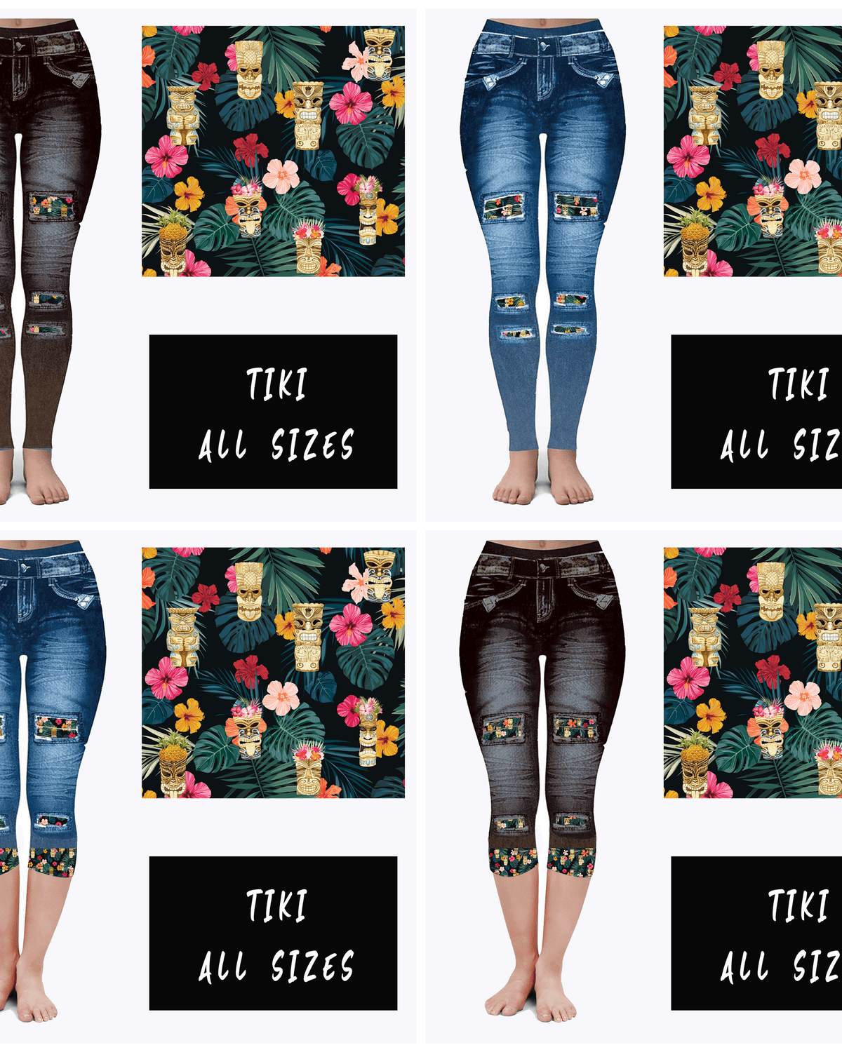 LEGGING JEAN RUN-TIKI (ACTIVE BACK POCKETS)-Stay Foxy Boutique, Florissant, Missouri