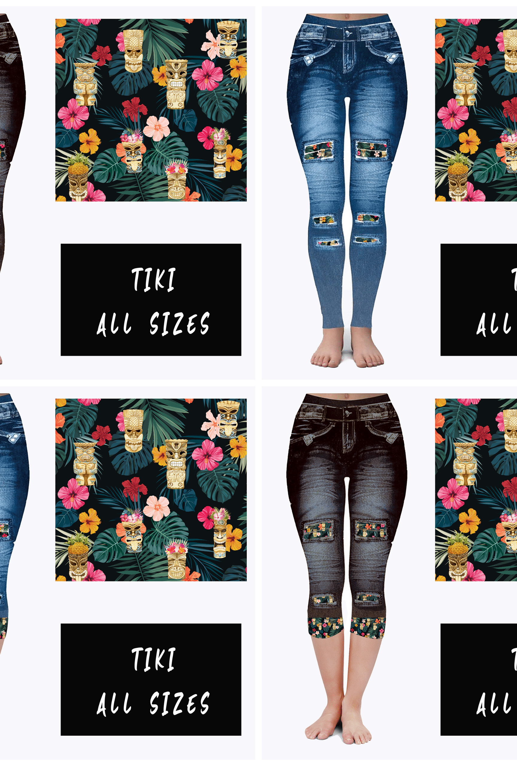 LEGGING JEAN RUN-TIKI (ACTIVE BACK POCKETS)-Stay Foxy Boutique, Florissant, Missouri