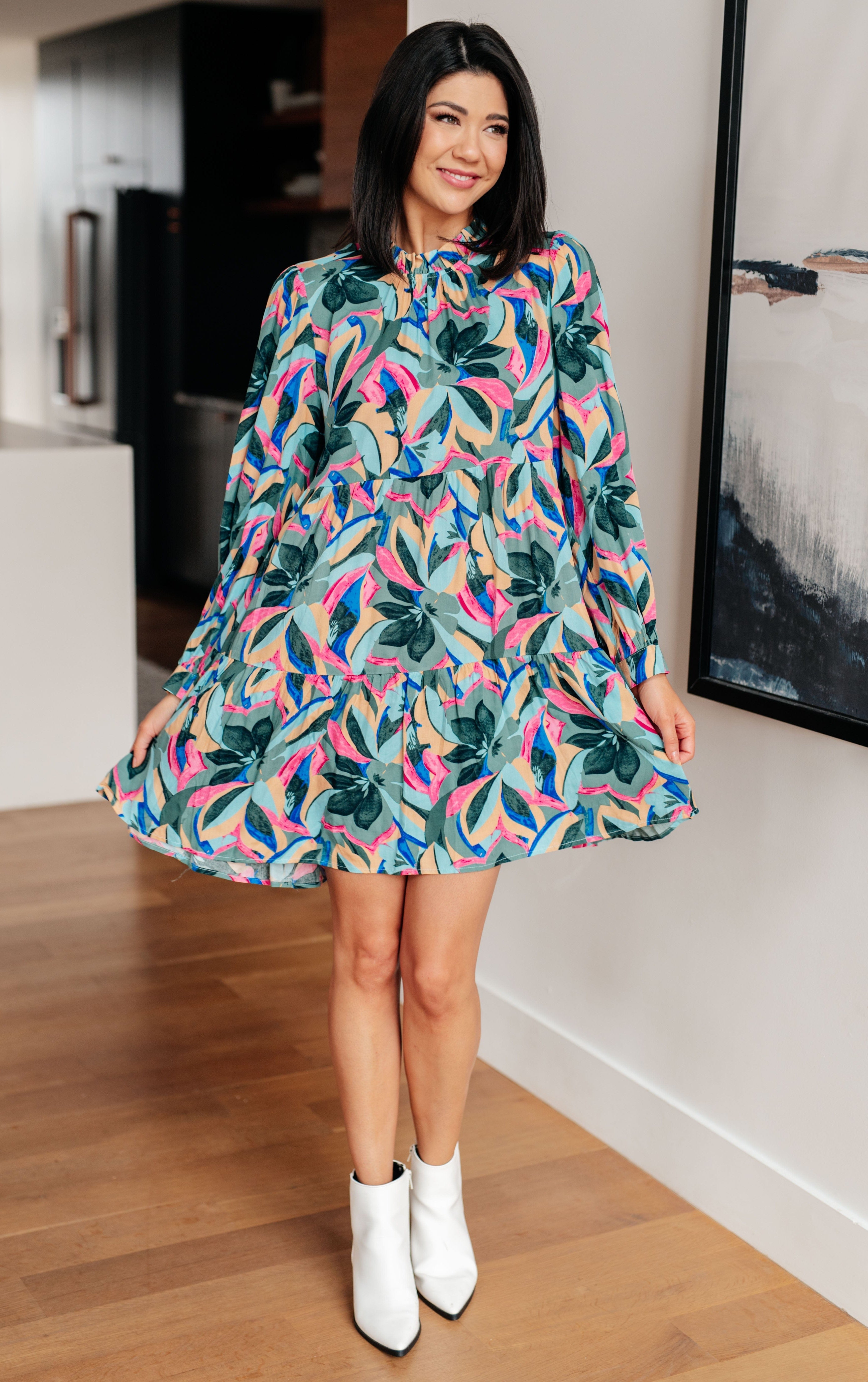 Thrill of it All Floral Dress-Womens-Stay Foxy Boutique, Florissant, Missouri