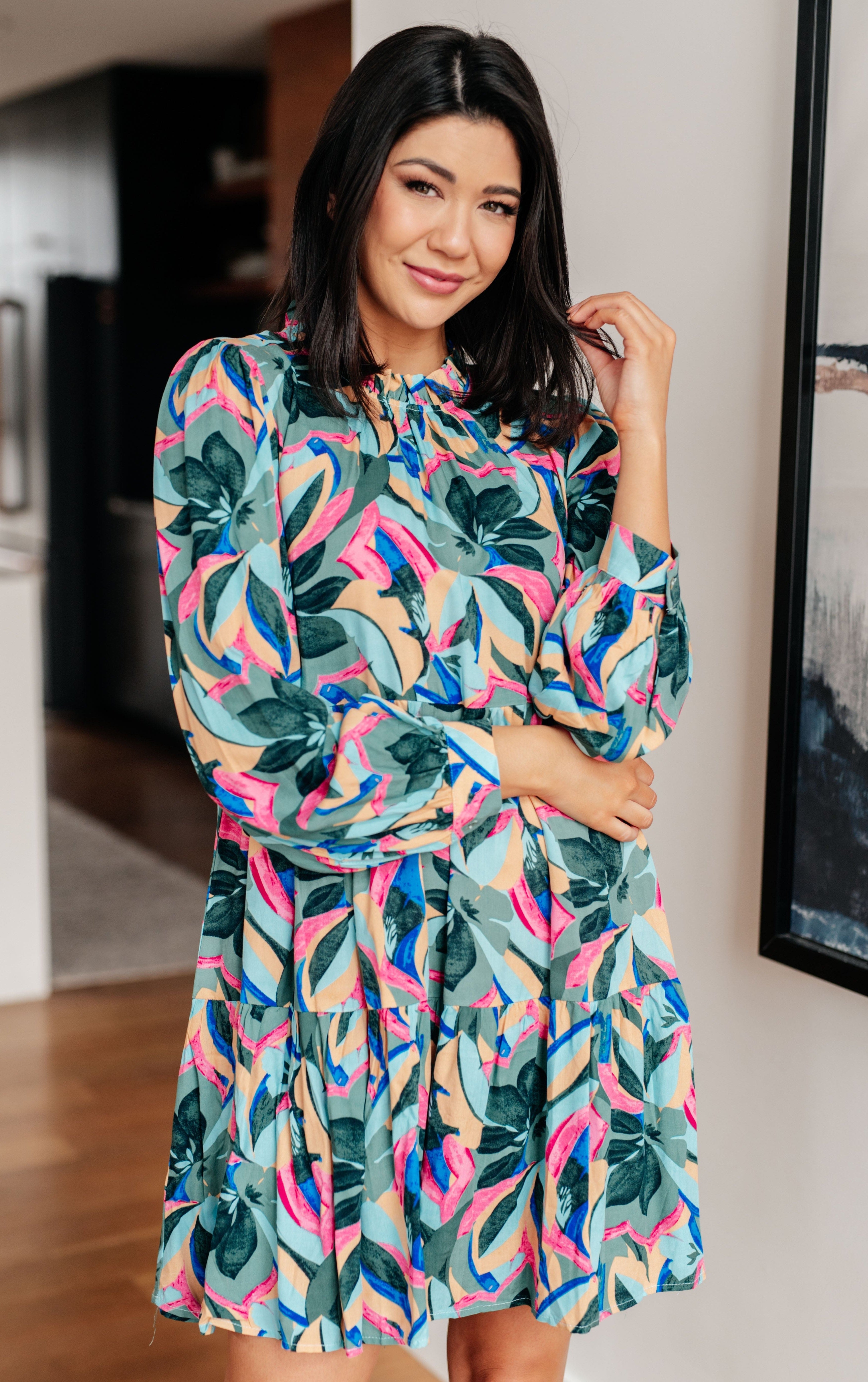 Thrill of it All Floral Dress-Womens-Stay Foxy Boutique, Florissant, Missouri