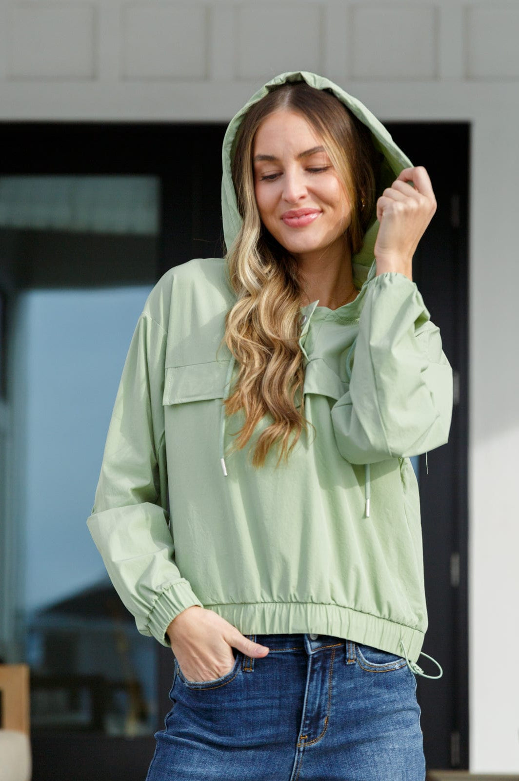 Tomorrow's Forecast Hooded Windbreaker-Layers-Stay Foxy Boutique, Florissant, Missouri