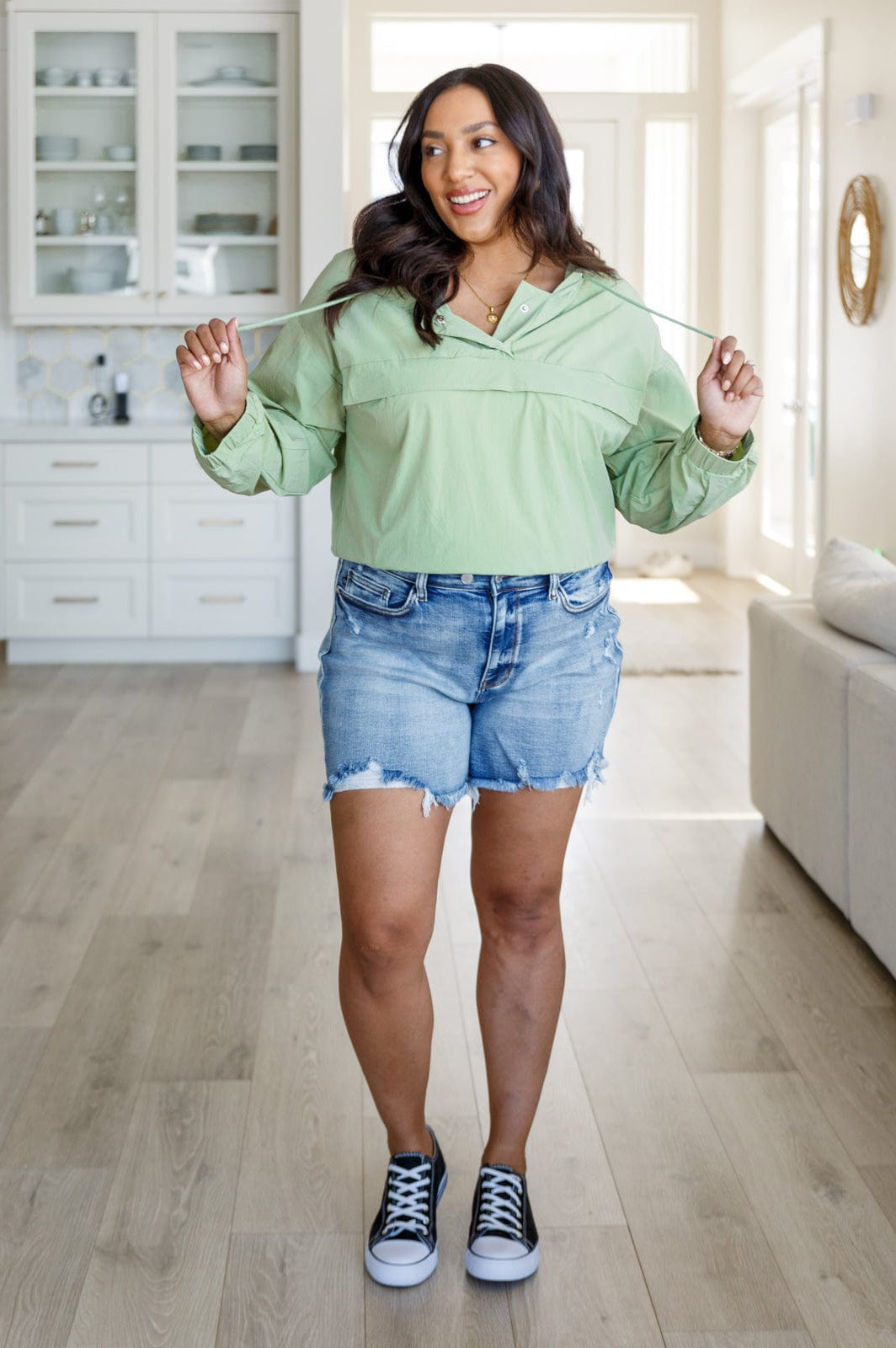 Tomorrow's Forecast Hooded Windbreaker-Layers-Stay Foxy Boutique, Florissant, Missouri