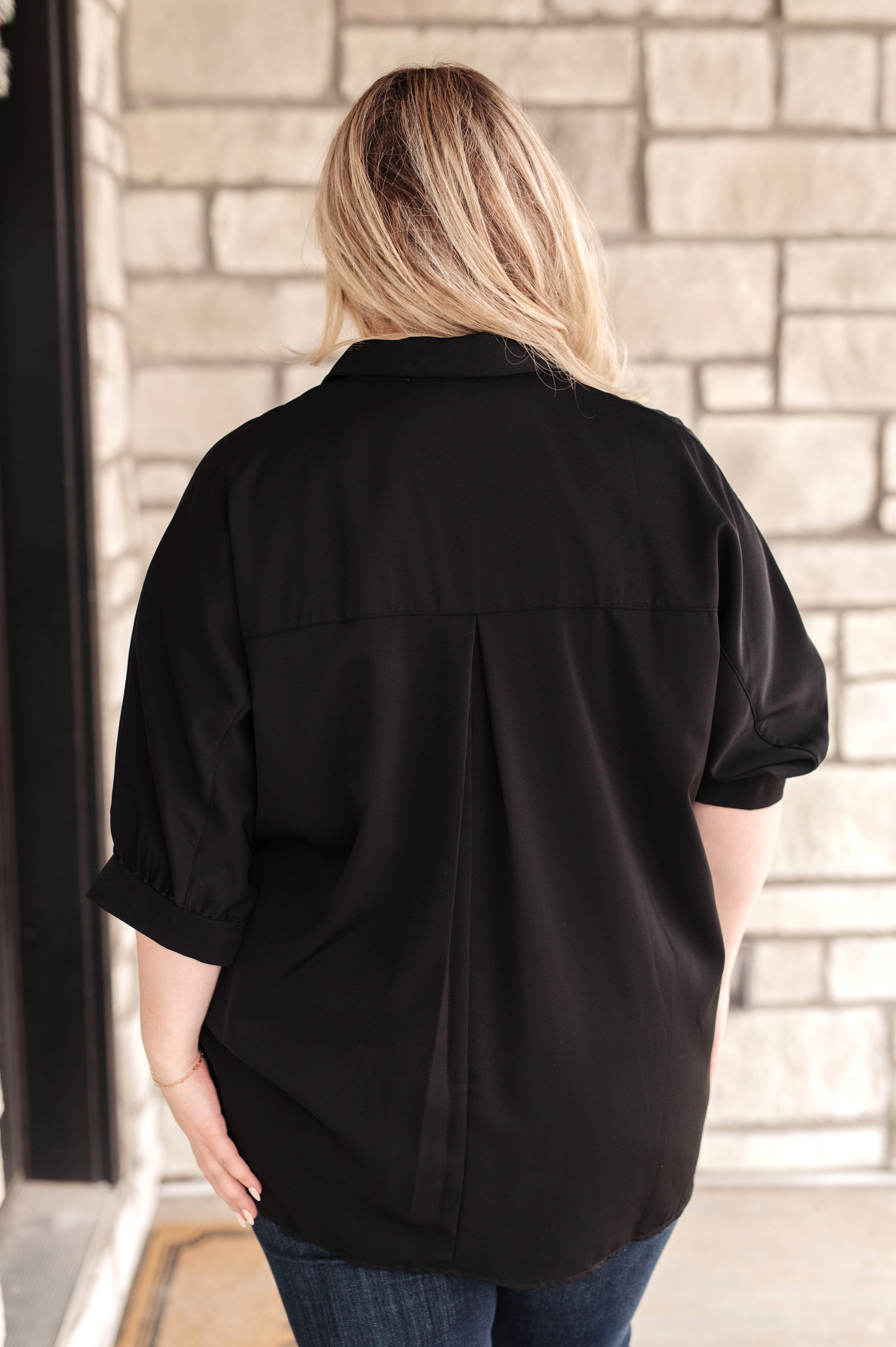 Turned Out Perfect Oversized Button Down Shirt-Womens-Stay Foxy Boutique, Florissant, Missouri