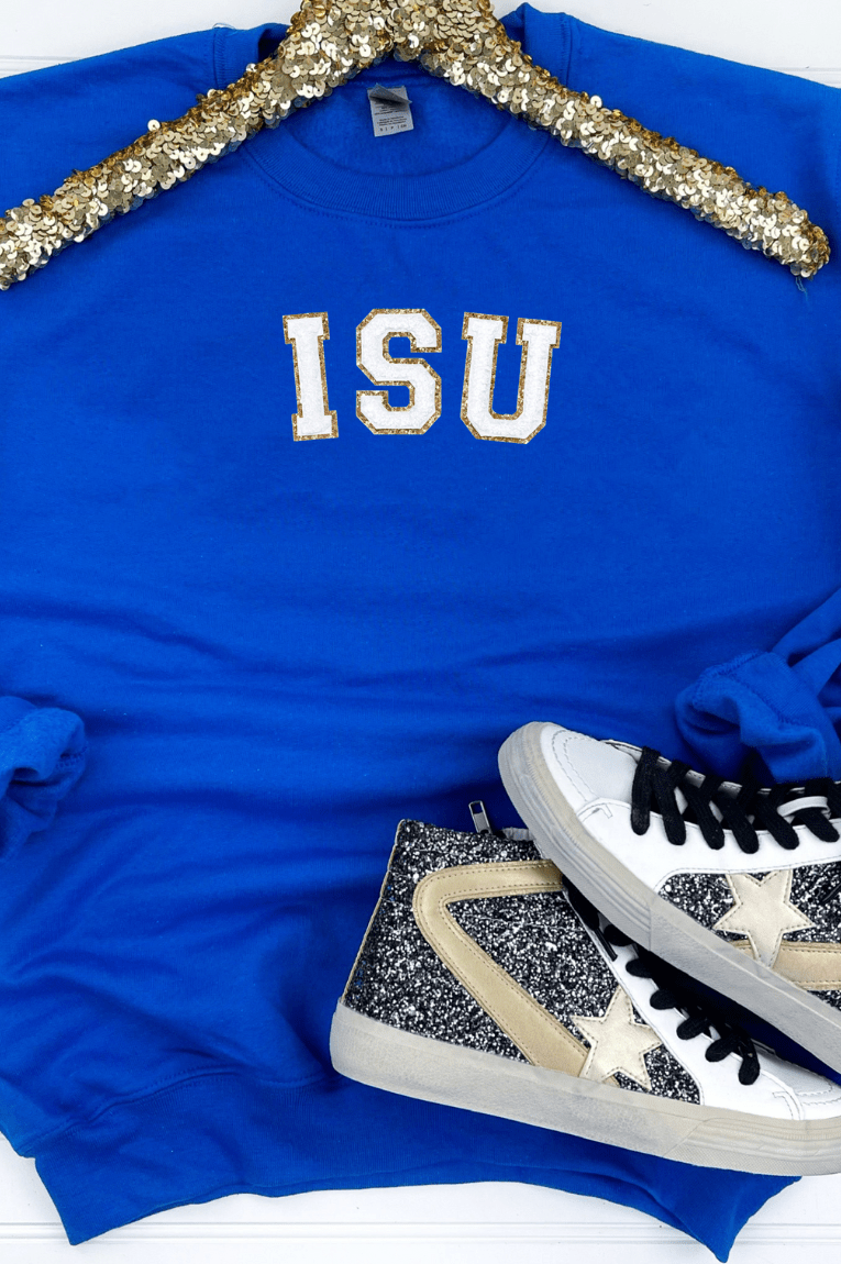 PREORDER: Game Day Patch Sweatshirt-Womens-Stay Foxy Boutique, Florissant, Missouri