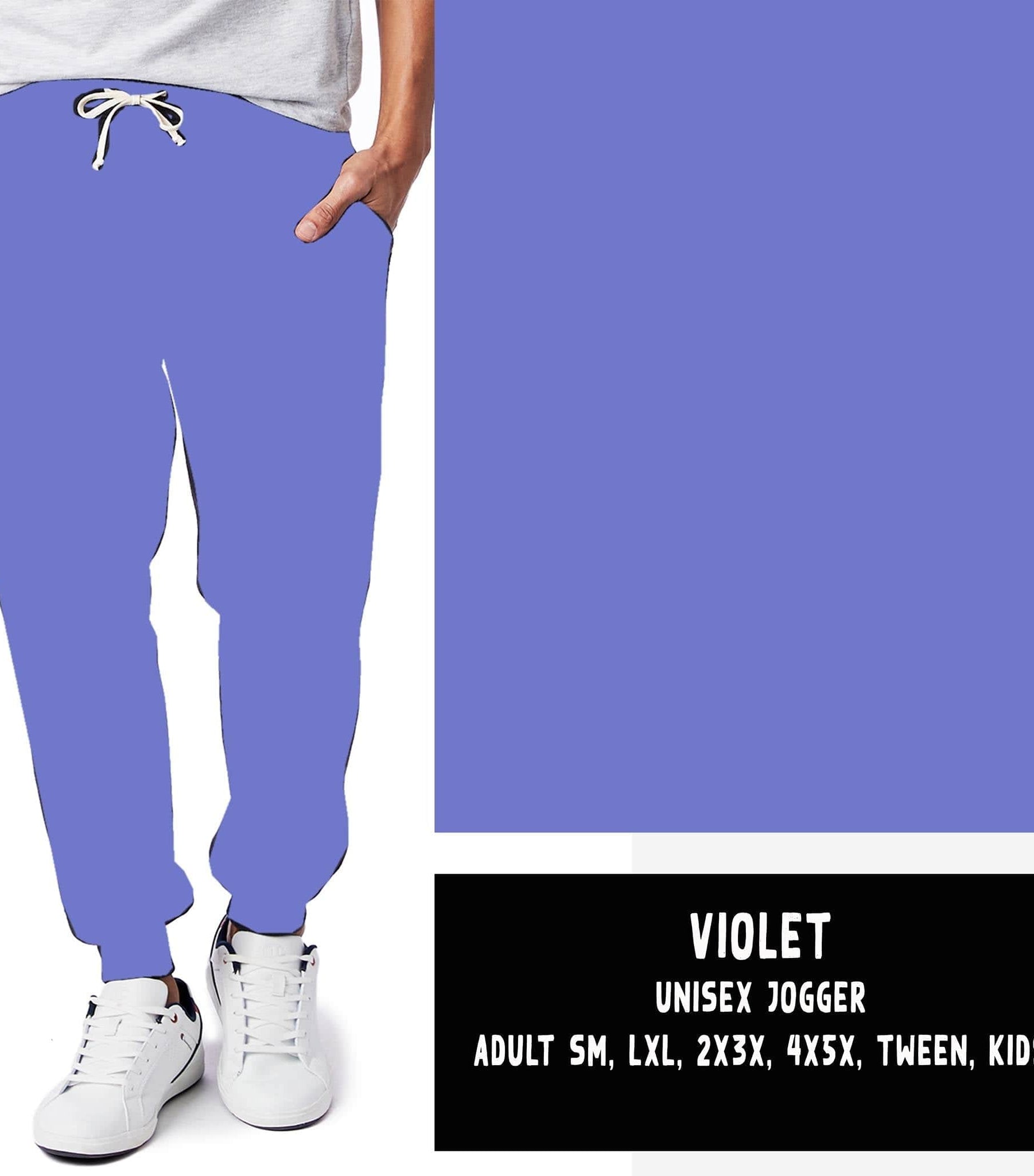 SOLIDS RUN-VIOLET LEGGINGS/JOGGERS-Stay Foxy Boutique, Florissant, Missouri