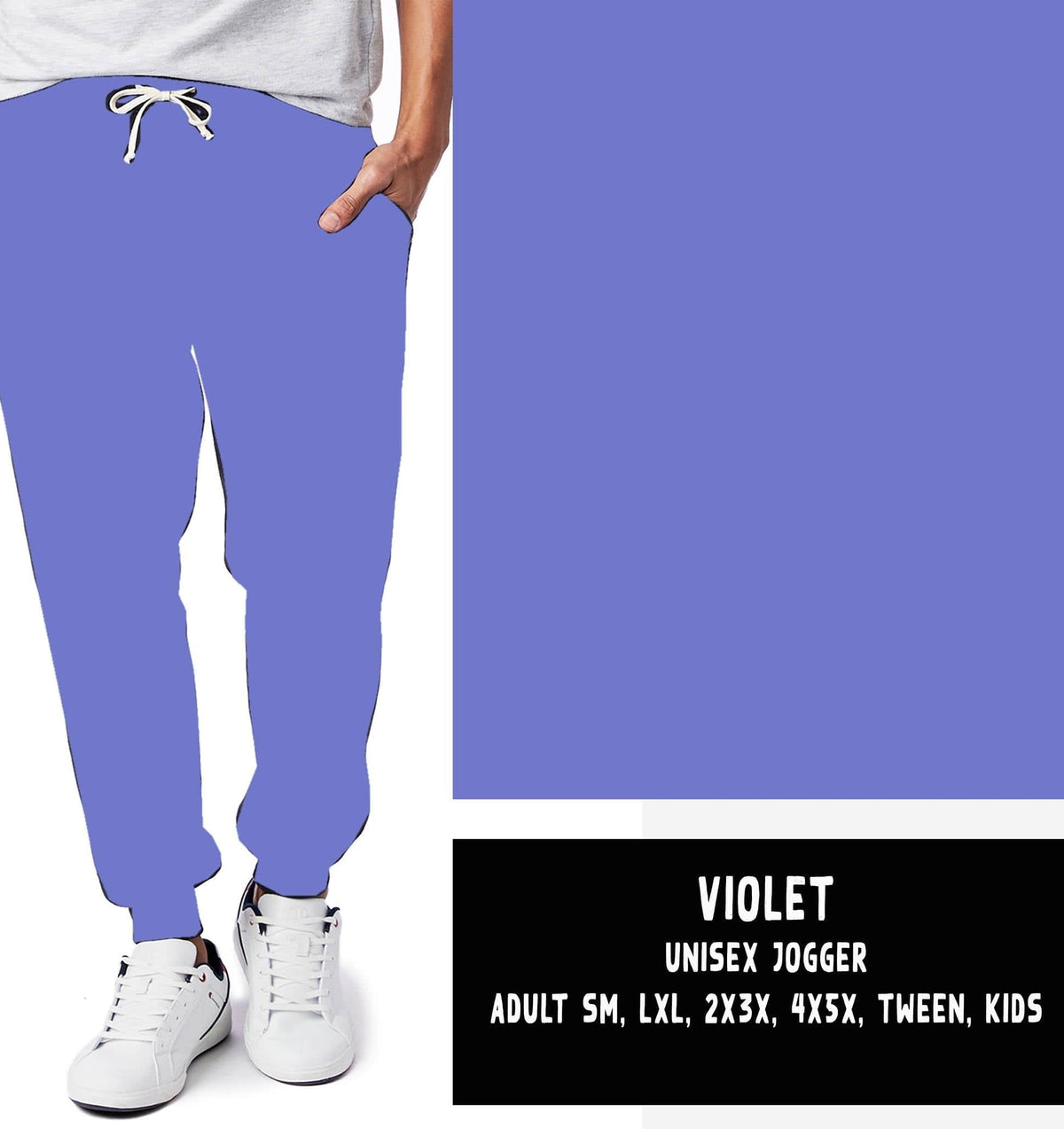 SOLIDS RUN-VIOLET LEGGINGS/JOGGERS-Stay Foxy Boutique, Florissant, Missouri