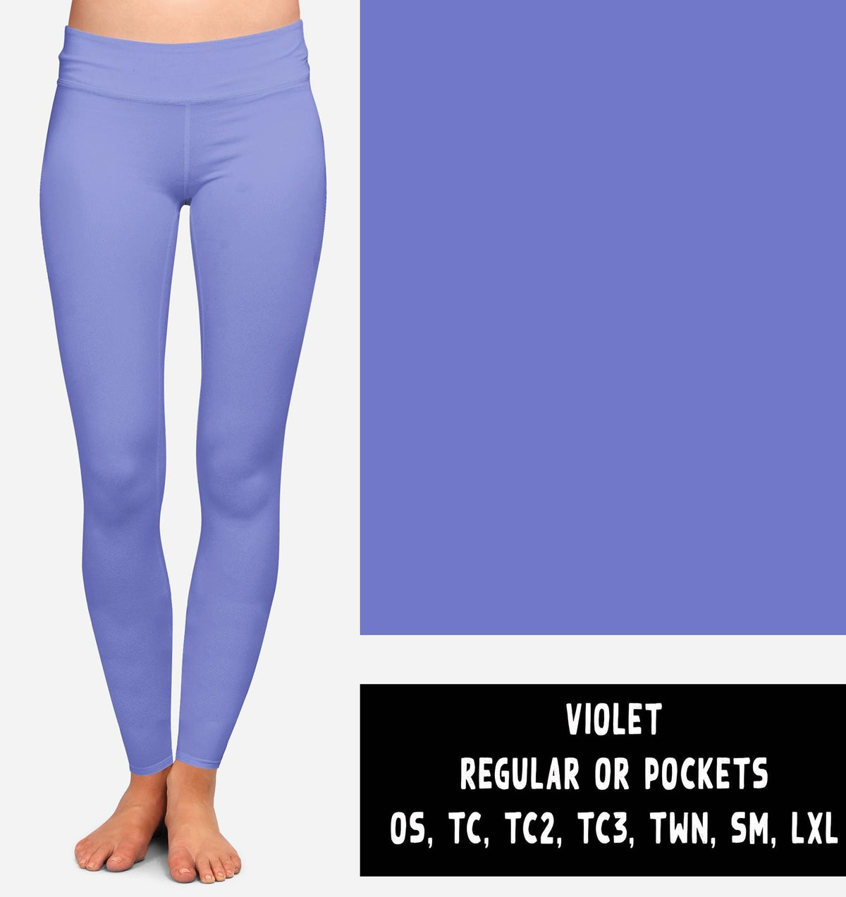 SOLIDS RUN-VIOLET LEGGINGS/JOGGERS-Stay Foxy Boutique, Florissant, Missouri
