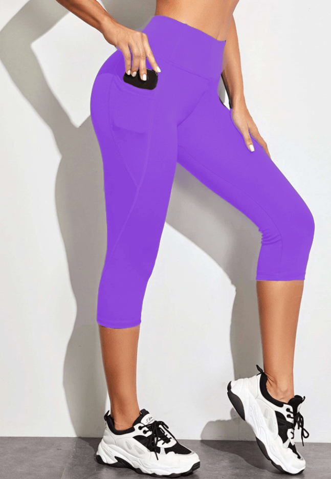 SPC RUN-VIOLET- POCKET CAPRI- 2 OPTIONS-Stay Foxy Boutique, Florissant, Missouri