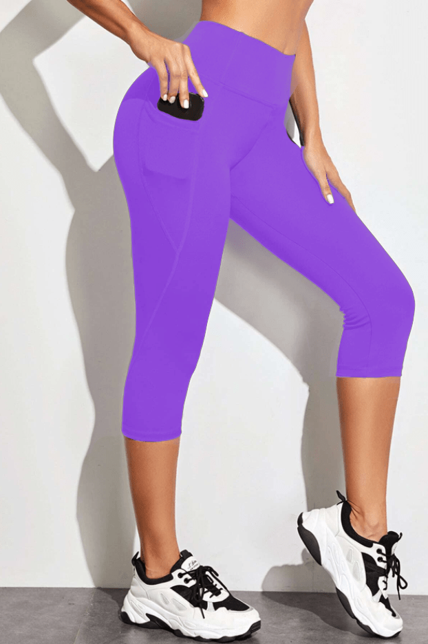 SPC RUN-VIOLET- POCKET CAPRI- 2 OPTIONS-Stay Foxy Boutique, Florissant, Missouri