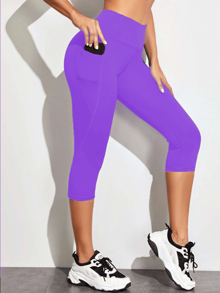 SPC RUN-VIOLET- POCKET CAPRI- 2 OPTIONS-Stay Foxy Boutique, Florissant, Missouri