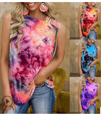 SLEEVELESS, Short Sleeve, Long Sleev3 TIE DYE TOPS-Stay Foxy Boutique, Florissant, Missouri