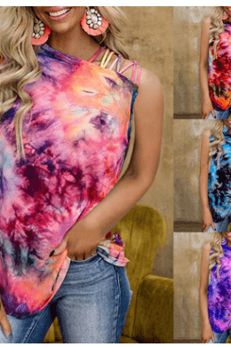SLEEVELESS, Short Sleeve, Long Sleev3 TIE DYE TOPS-Stay Foxy Boutique, Florissant, Missouri