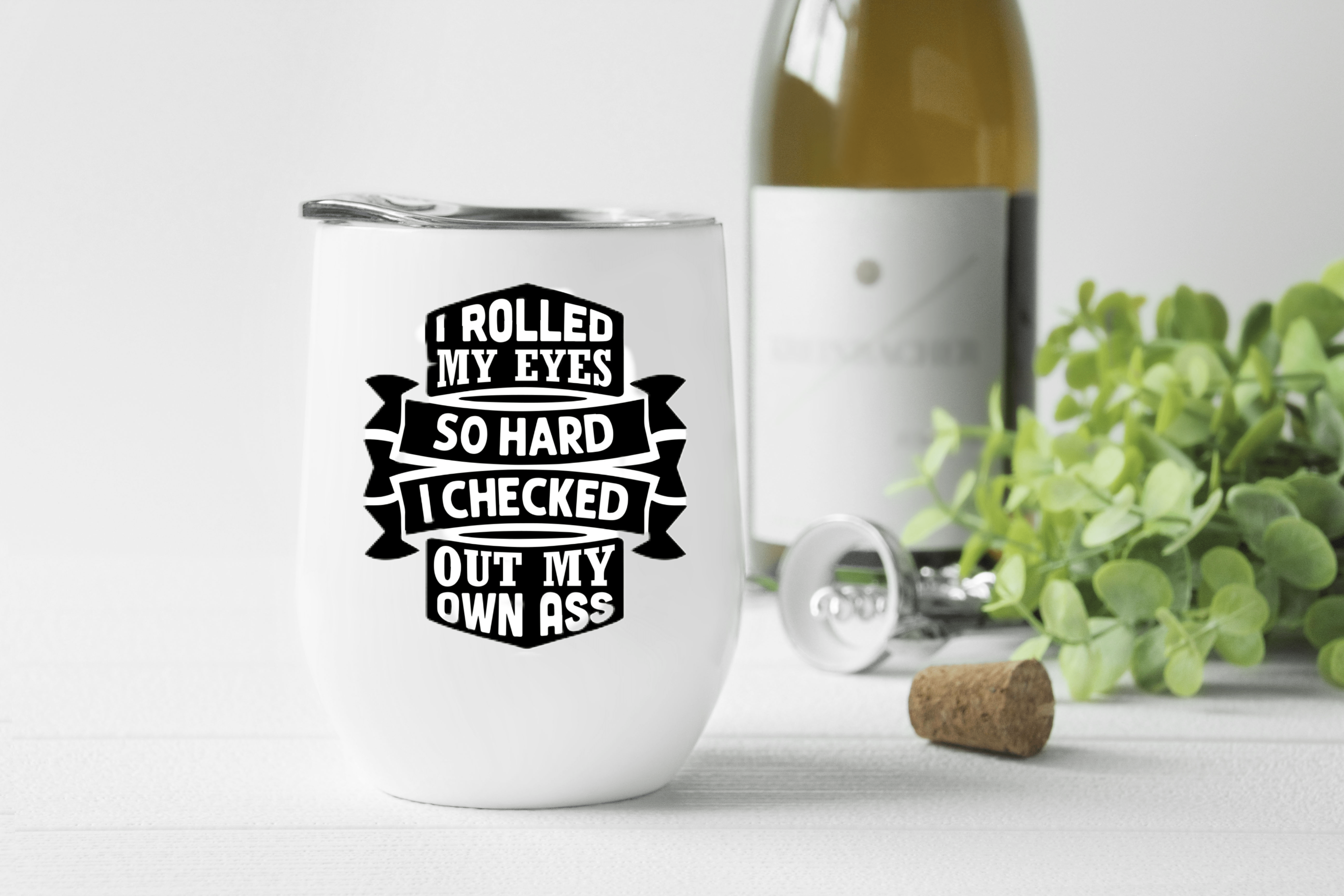 I Rolled My Eyes Mug /Wine Cup-Stay Foxy Boutique, Florissant, Missouri