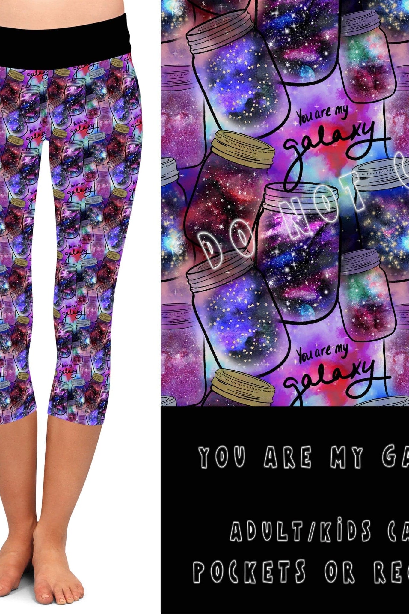 BATCH 65- YOU ARE MY GALAXY LEGGINGS/CAPRI/JOGGERS-Stay Foxy Boutique, Florissant, Missouri