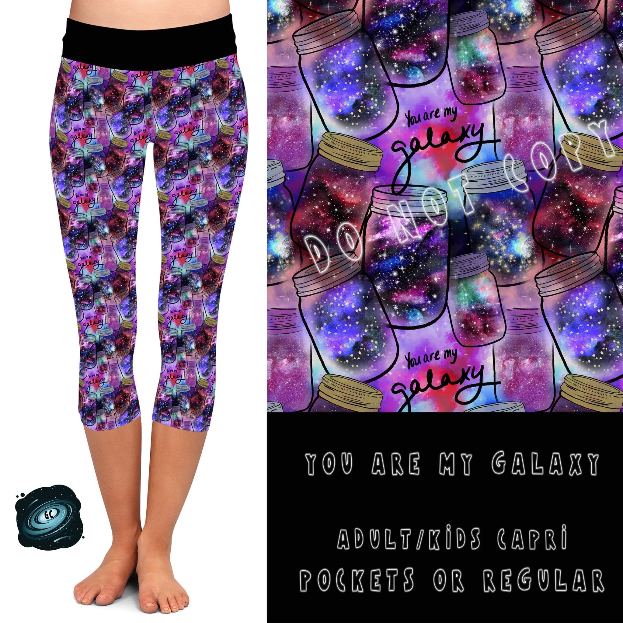 BATCH 65- YOU ARE MY GALAXY LEGGINGS/CAPRI/JOGGERS-Stay Foxy Boutique, Florissant, Missouri