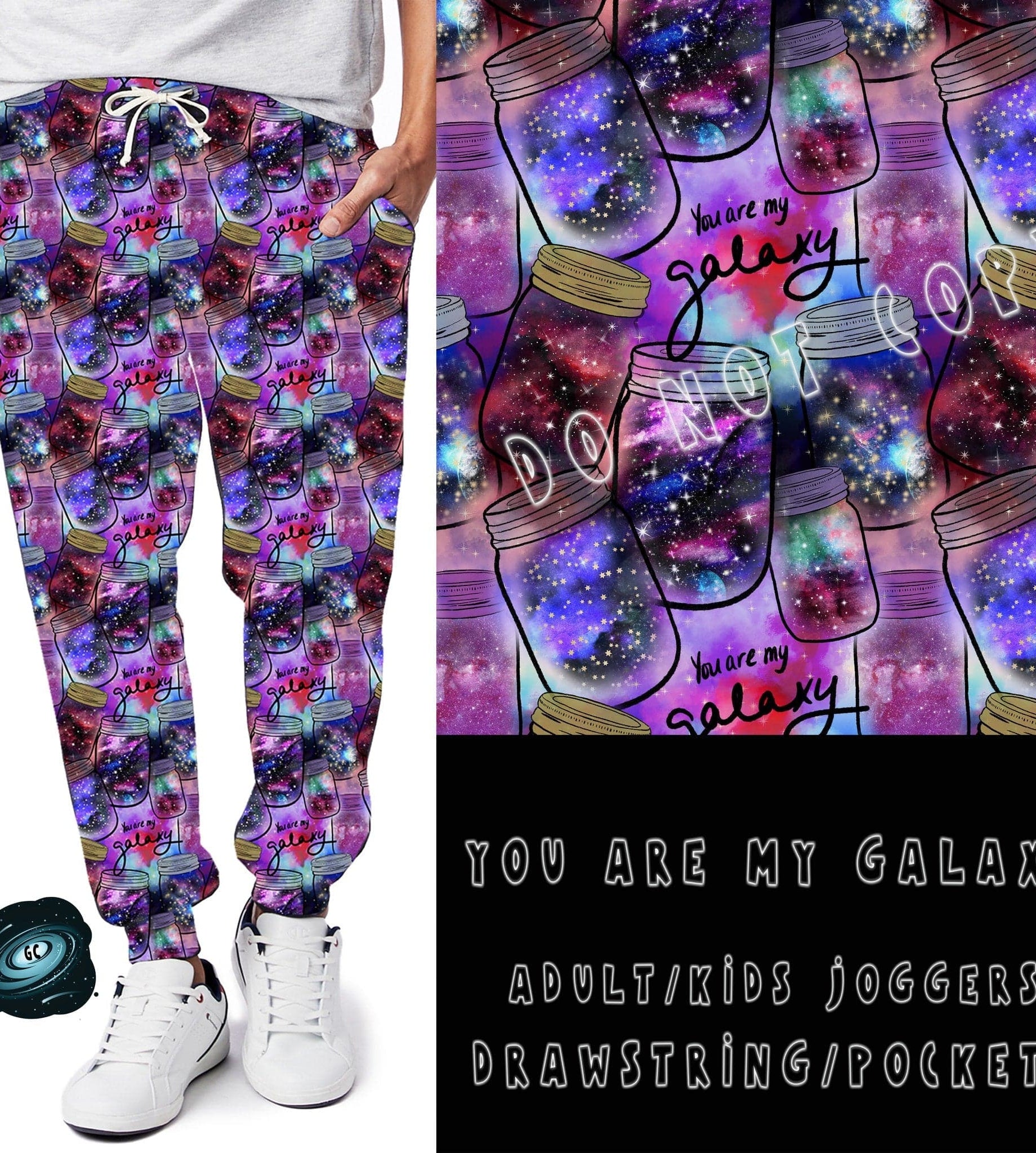 BATCH 65- YOU ARE MY GALAXY LEGGINGS/CAPRI/JOGGERS-Stay Foxy Boutique, Florissant, Missouri