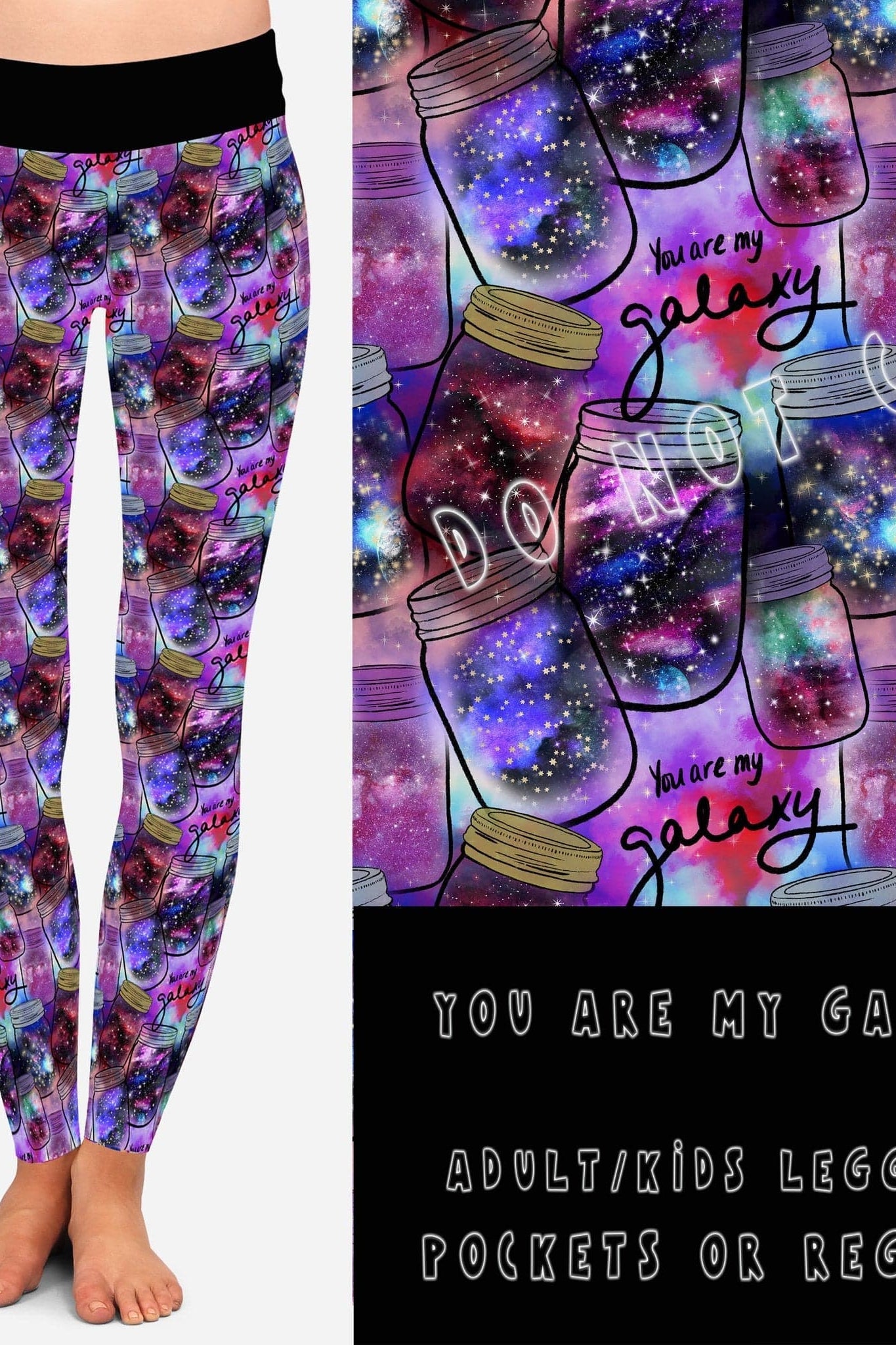BATCH 65- YOU ARE MY GALAXY LEGGINGS/CAPRI/JOGGERS-Stay Foxy Boutique, Florissant, Missouri