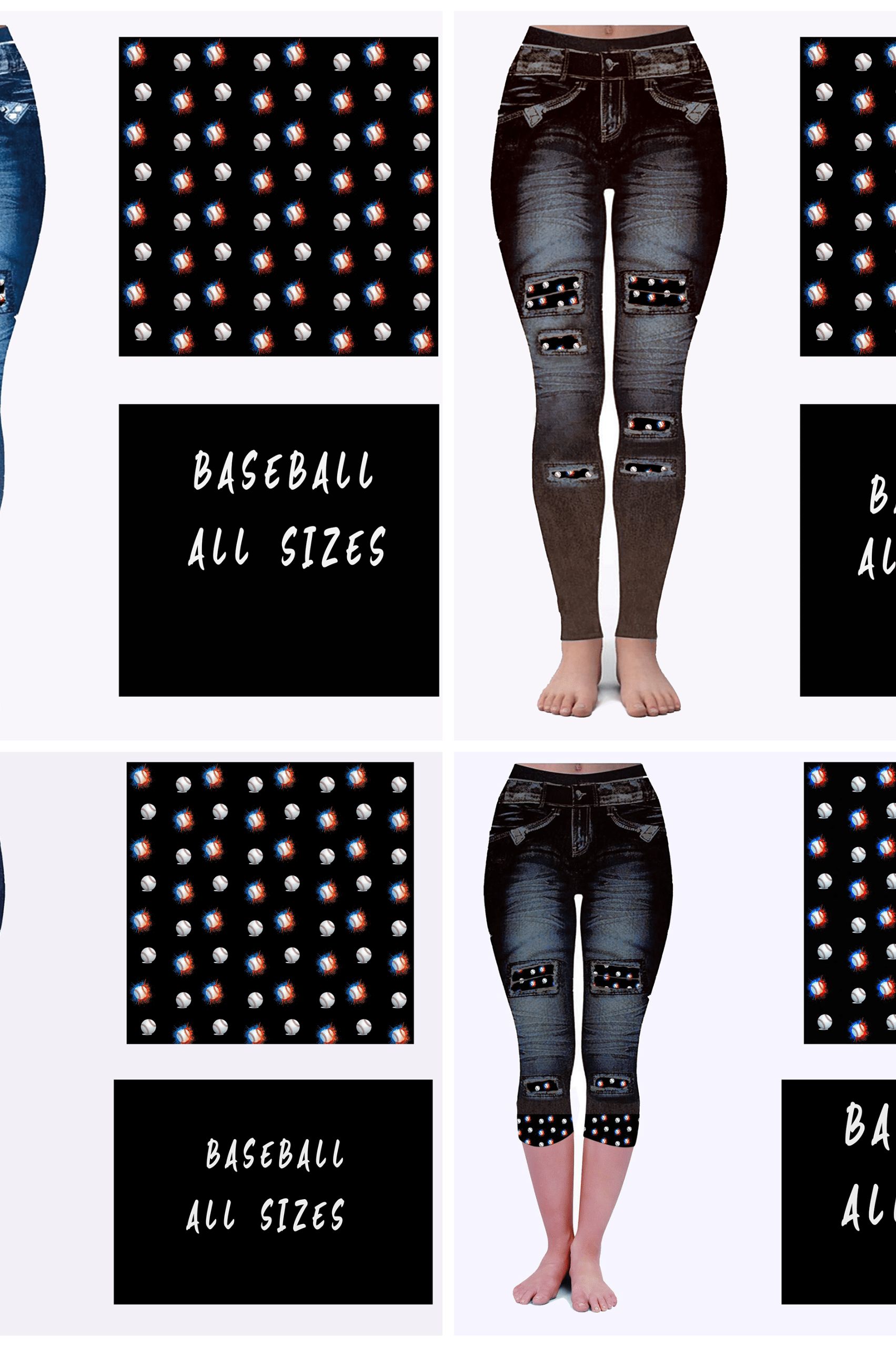 LEGGING JEAN RUN-BASEBALL (ACTIVE BACK POCKETS)-Stay Foxy Boutique, Florissant, Missouri
