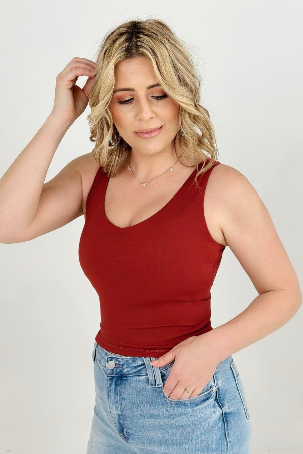 5 Colors - FawnFit Short Lift Tank 2.0-Tank Tops & Camis-Stay Foxy Boutique, Florissant, Missouri