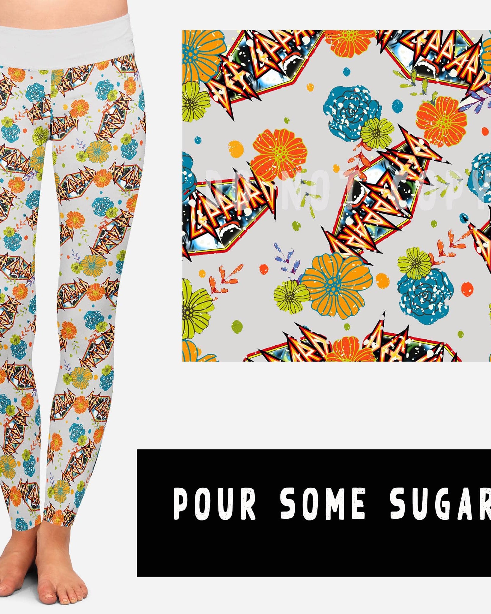 BAND RUN 2- POUR SOME SUGAR LEGGINGS/CAPRI/JOGGERS-Stay Foxy Boutique, Florissant, Missouri