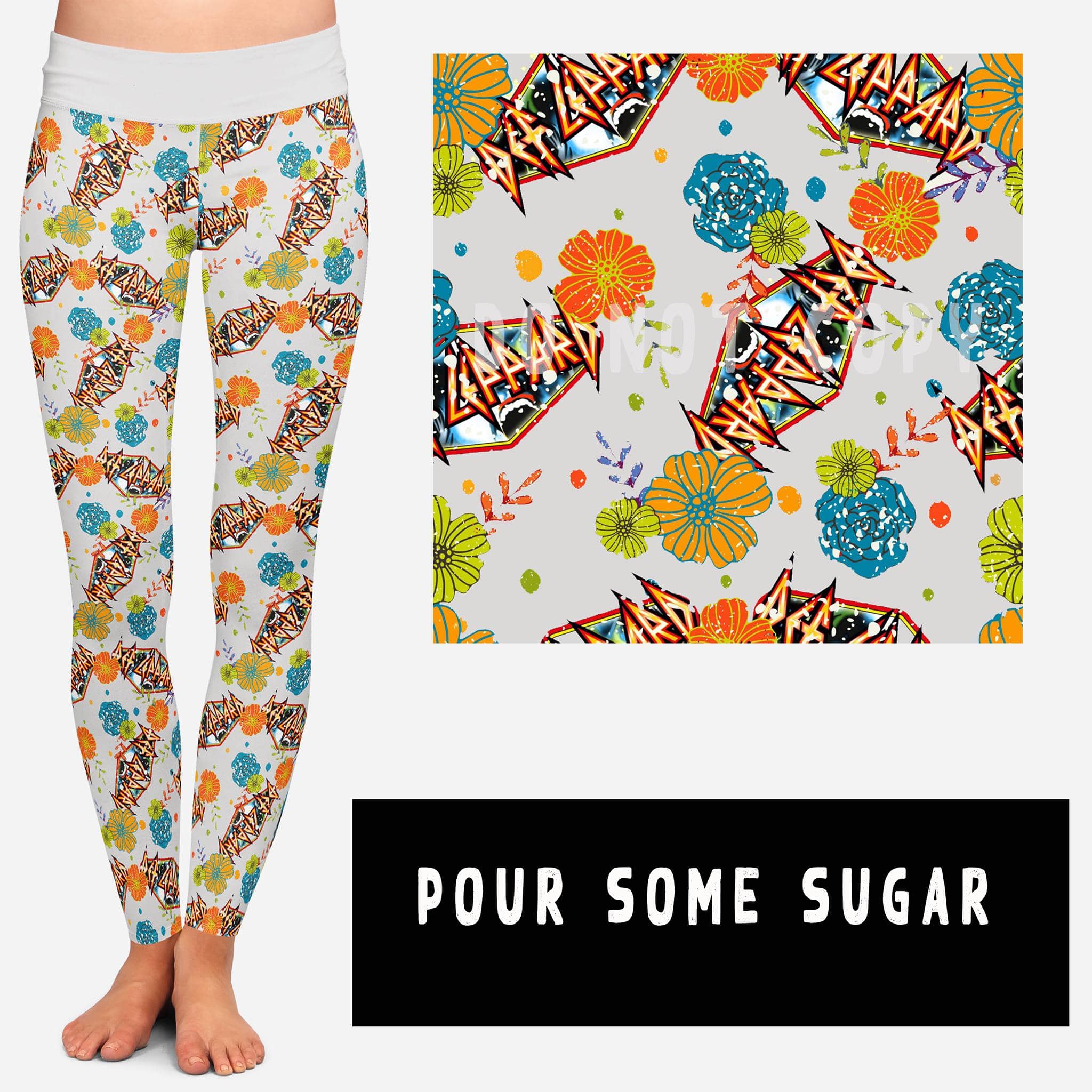 BAND RUN 2- POUR SOME SUGAR LEGGINGS/CAPRI/JOGGERS-Stay Foxy Boutique, Florissant, Missouri