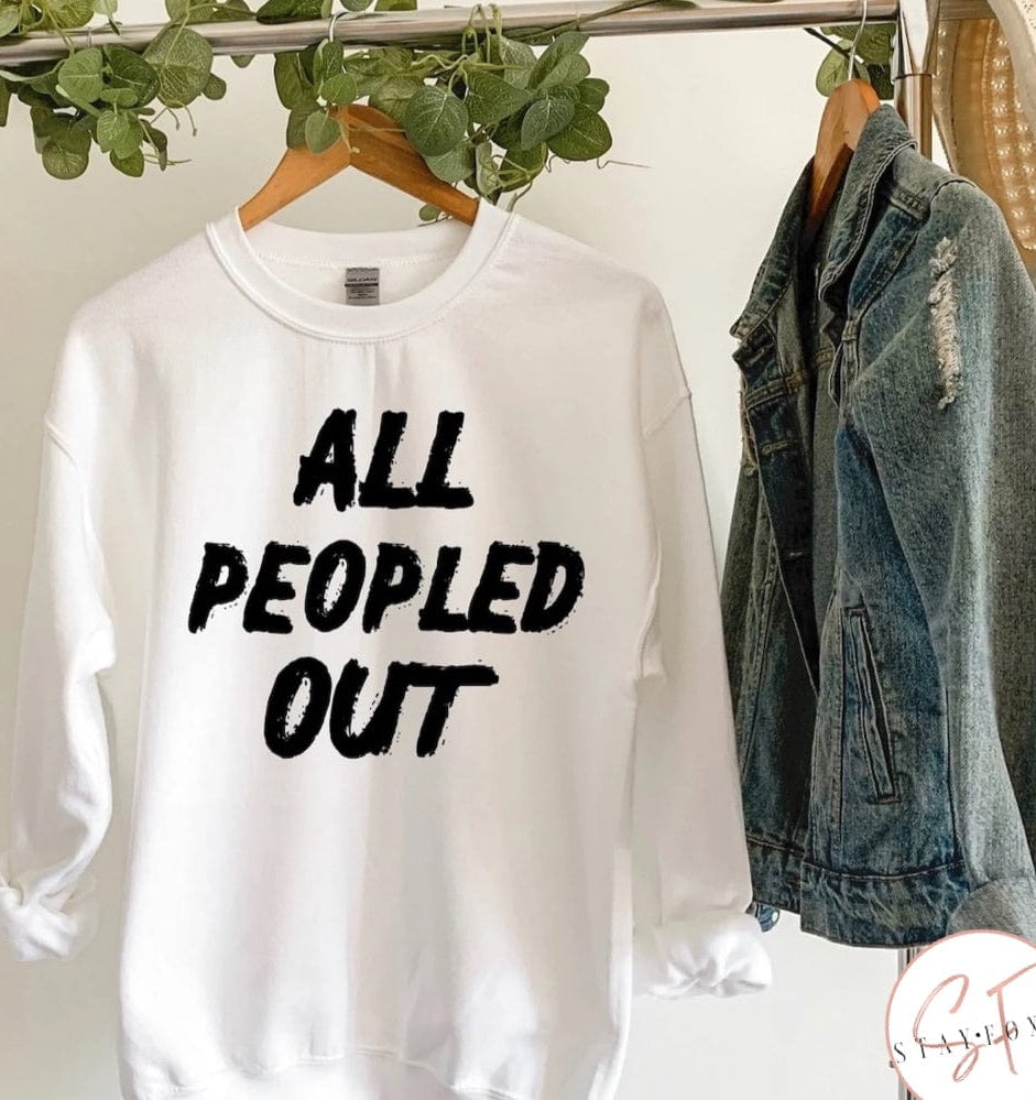NEW All Peopled Out Graphic T #332-Graphic T-Stay Foxy Boutique, Florissant, Missouri