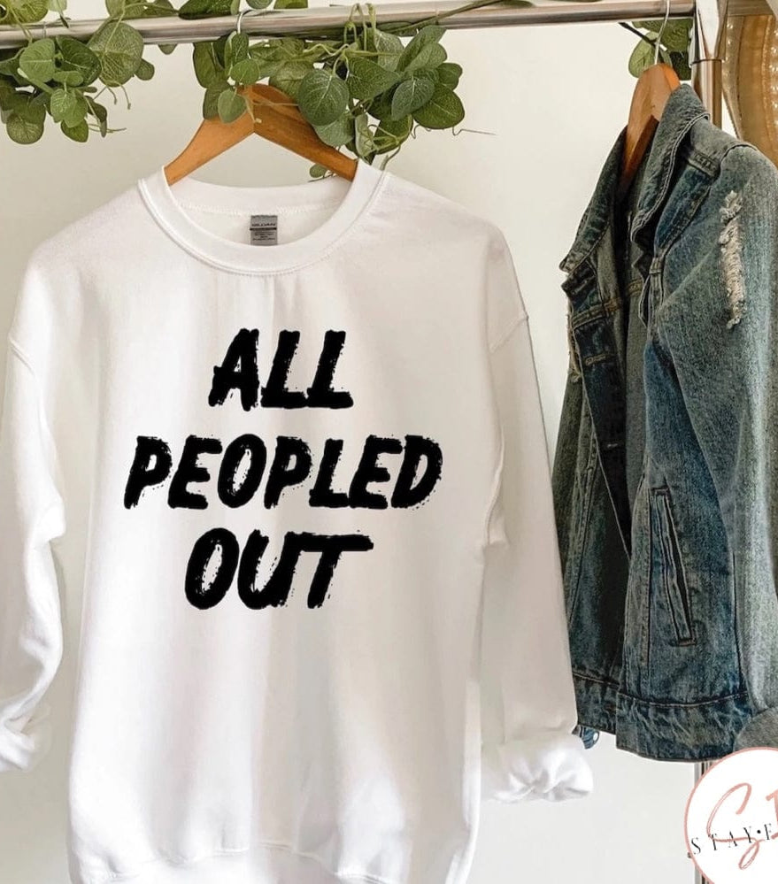 NEW All Peopled Out Graphic T #332-Graphic T-Stay Foxy Boutique, Florissant, Missouri