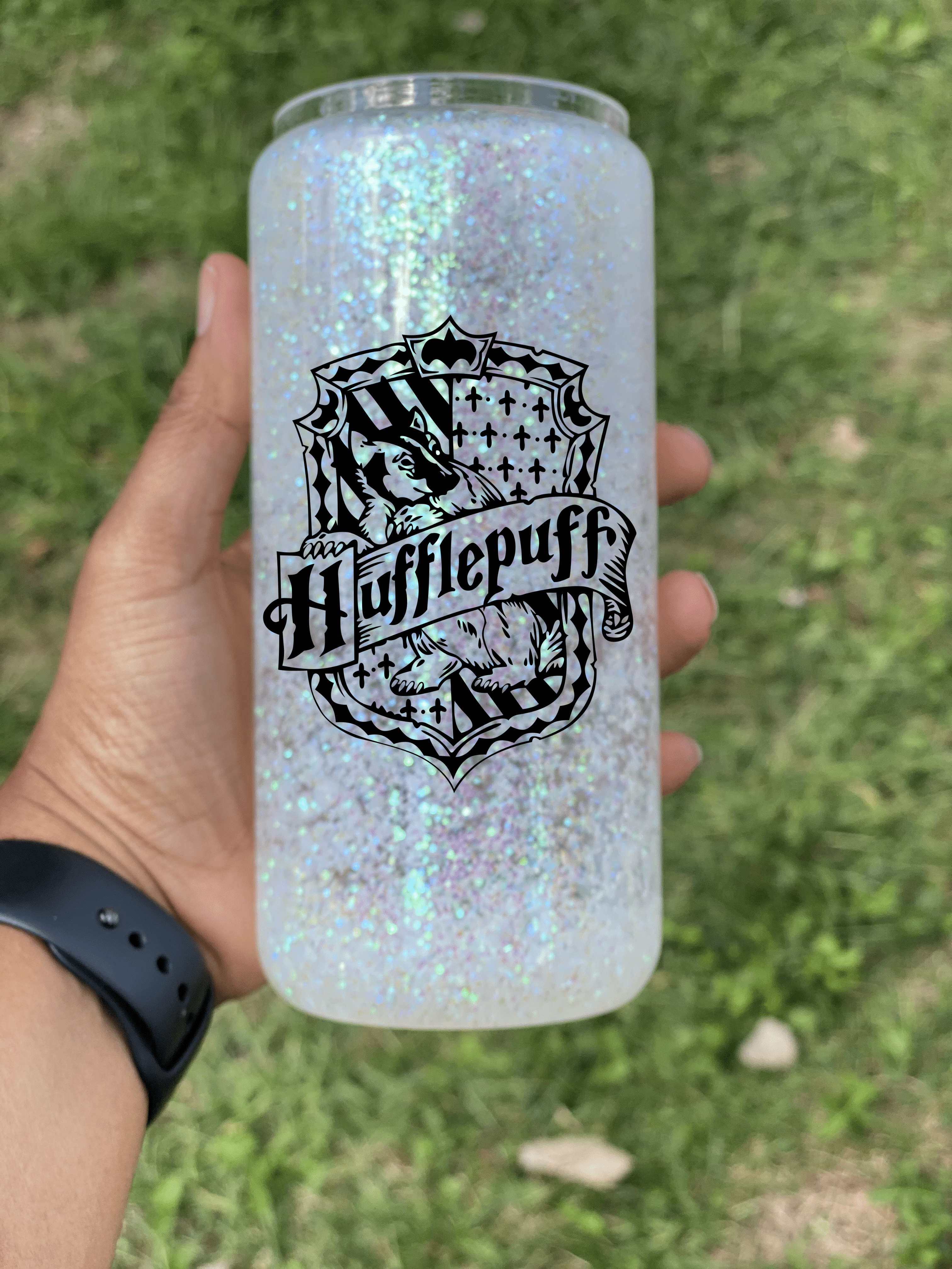 Which House Snow Globe Glass Cup-Drinkware-Stay Foxy Boutique, Florissant, Missouri