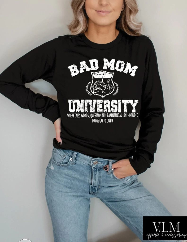 Bad Mom Graphic T-Graphic T-Stay Foxy Boutique, Florissant, Missouri