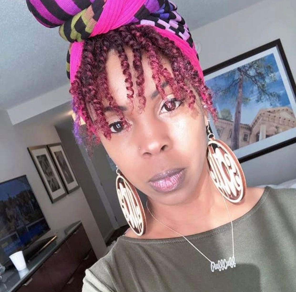 Double-Sided T-Shirt Turban-Hair Care-Stay Foxy Boutique, Florissant, Missouri