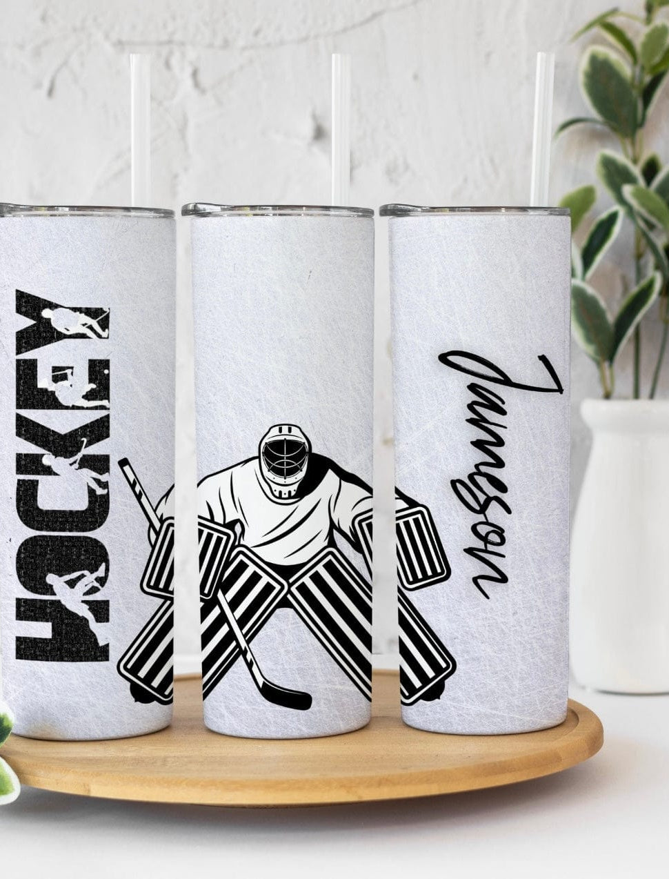 Hockey *Can Add Name* Tumbler-Drinkware-Stay Foxy Boutique, Florissant, Missouri