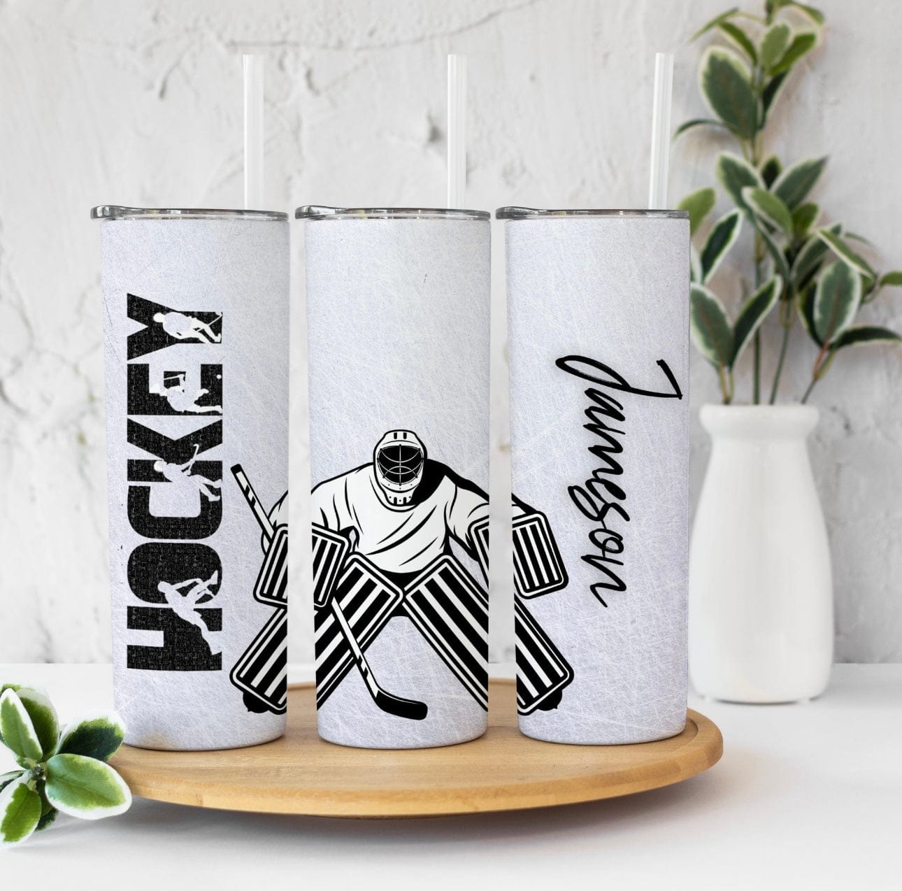 Hockey *Can Add Name* Tumbler-Drinkware-Stay Foxy Boutique, Florissant, Missouri