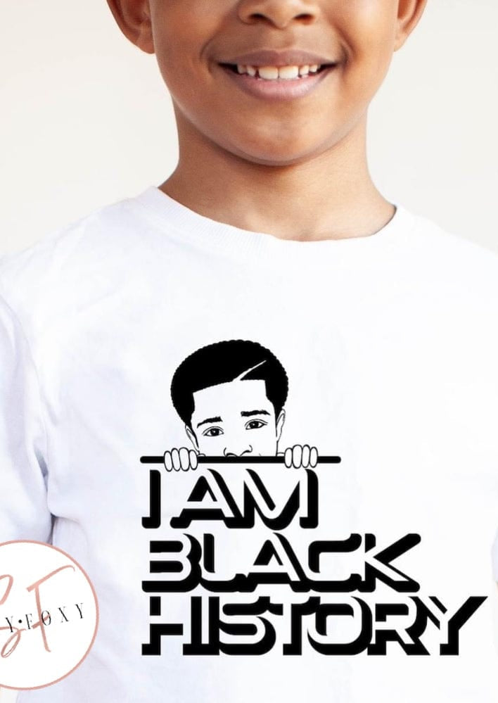 NEW I Am Black History Boy Toddler and Kid Graphic T #318-Graphic T-Stay Foxy Boutique, Florissant, Missouri