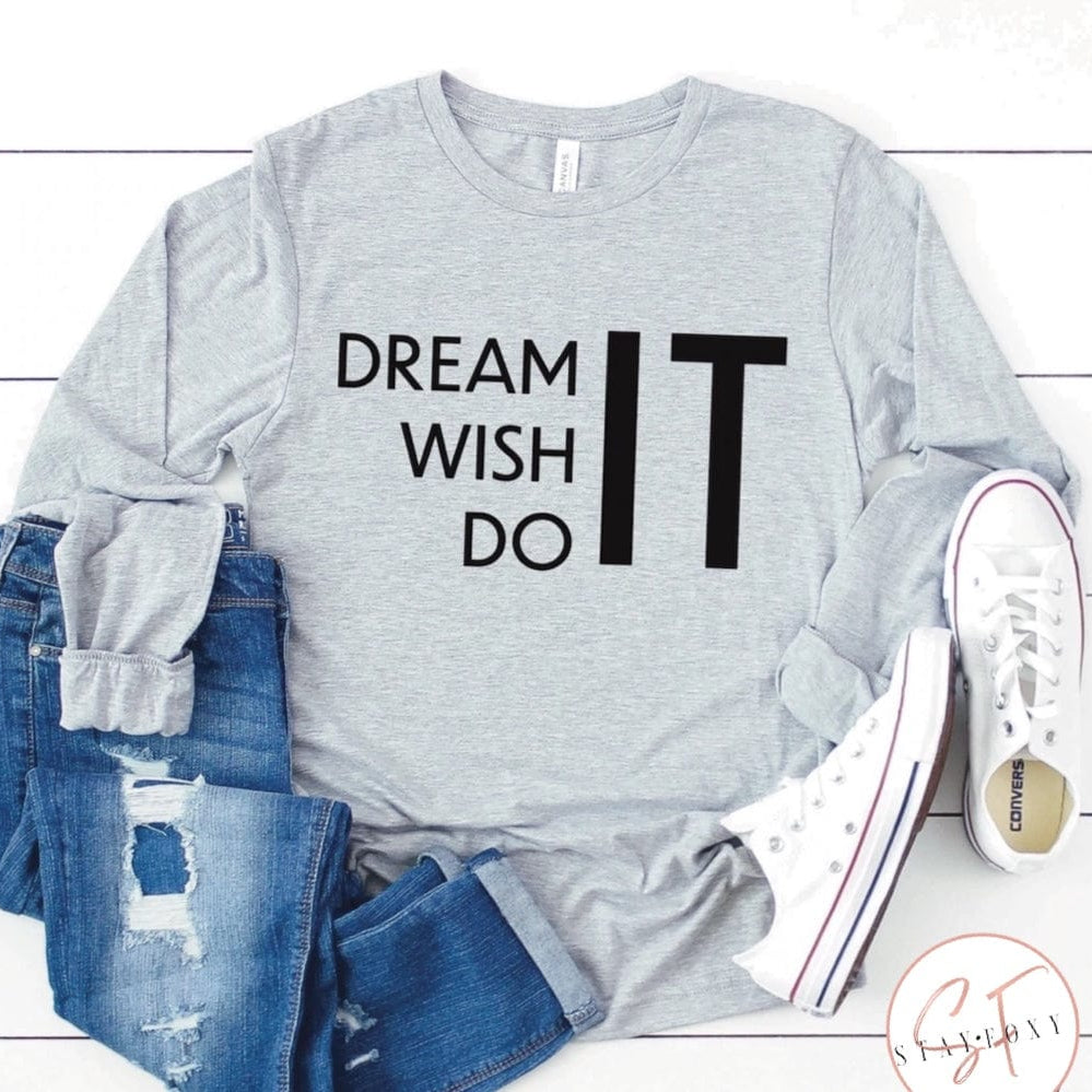Dream It Graphic T #334-Graphic T-Stay Foxy Boutique, Florissant, Missouri