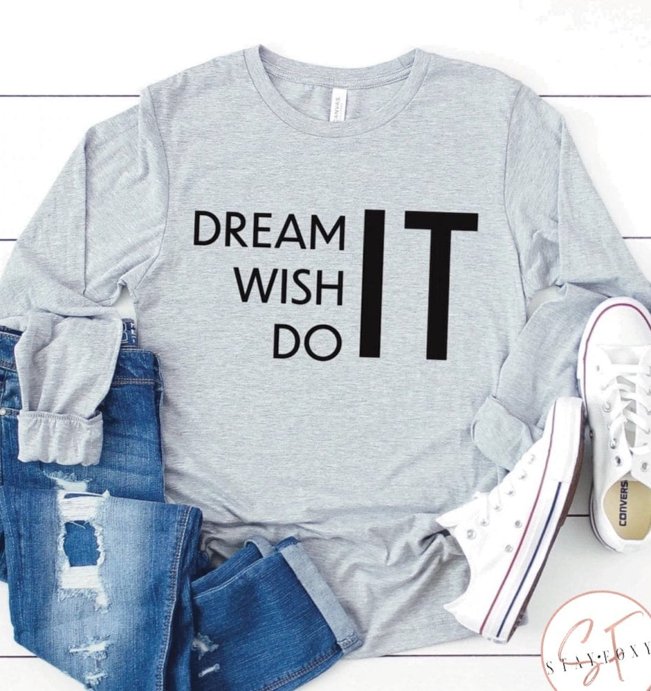 Dream It Graphic T #334-Graphic T-Stay Foxy Boutique, Florissant, Missouri