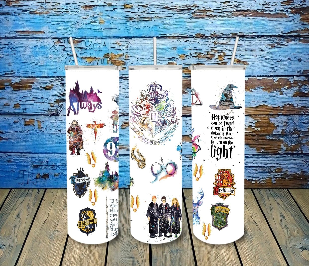 Happiness Can Be Found HP Tumbler-Drinkware-Stay Foxy Boutique, Florissant, Missouri