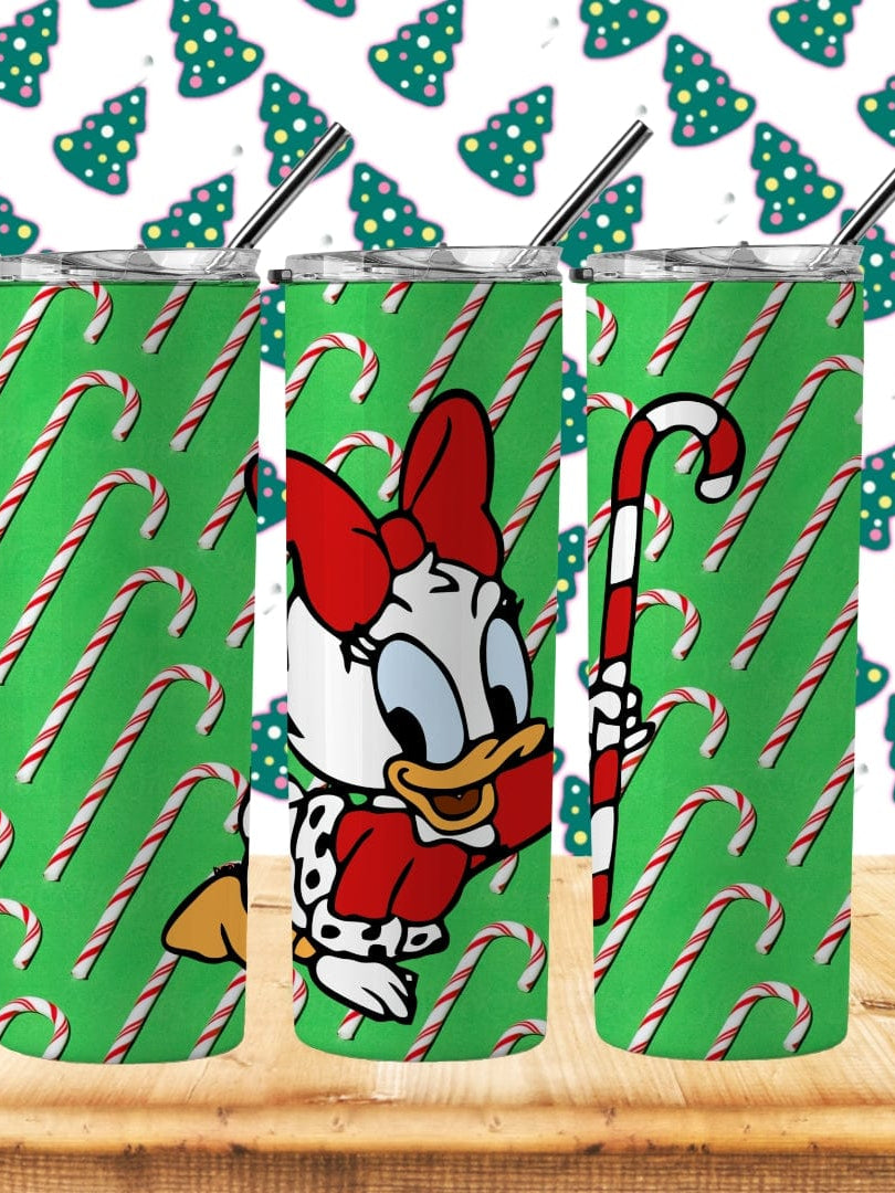 Candy Cane Duck Tumbler-Stay Foxy Boutique, Florissant, Missouri