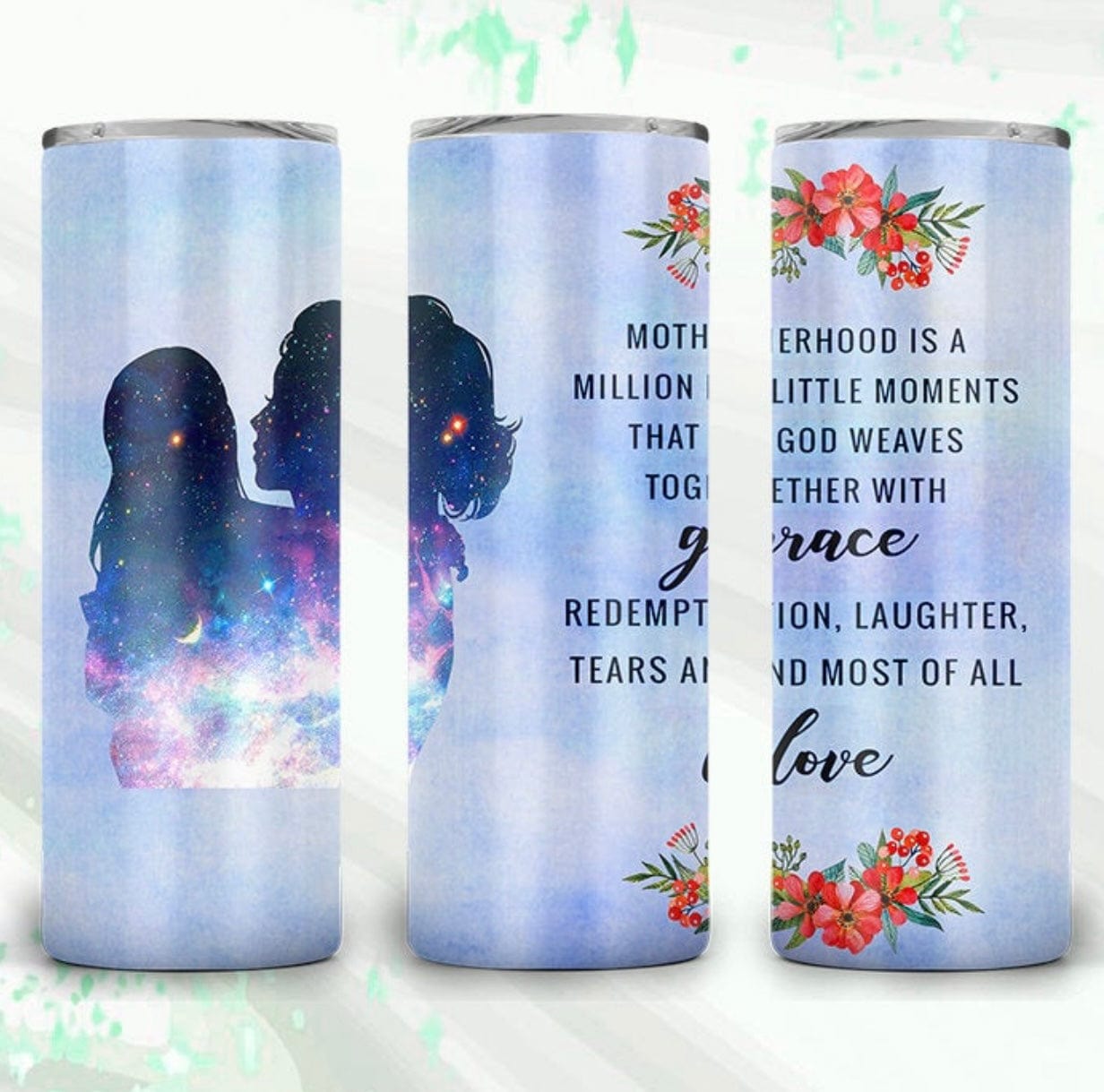 Motherhood (girl mom) Tumbler-Drinkware-Stay Foxy Boutique, Florissant, Missouri