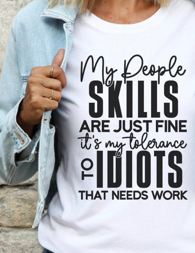 My People Skills Graphic T-Graphic T-Stay Foxy Boutique, Florissant, Missouri