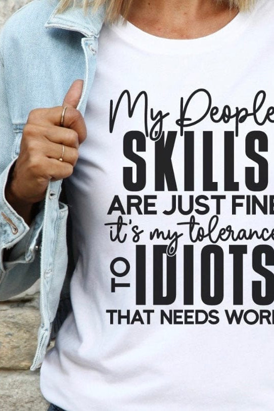 My People Skills Graphic T-Graphic T-Stay Foxy Boutique, Florissant, Missouri