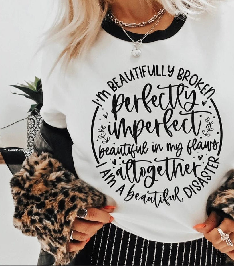 Beautifully Broken Graphic T-Graphic T-Stay Foxy Boutique, Florissant, Missouri