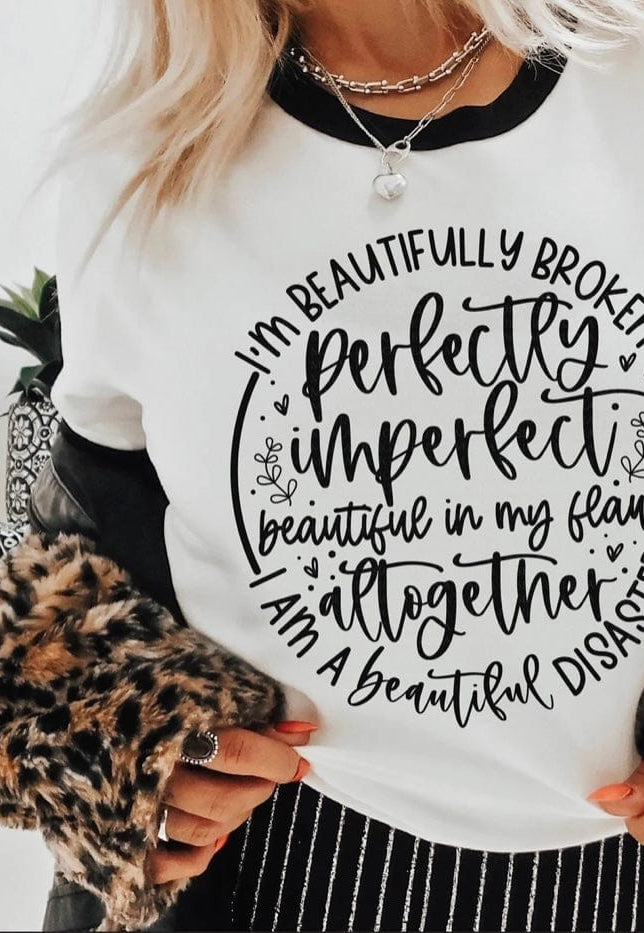 Beautifully Broken Graphic T-Graphic T-Stay Foxy Boutique, Florissant, Missouri